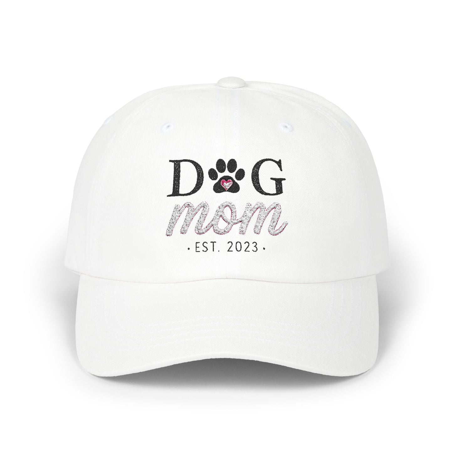 Trendy Dog Mom 100% Cotton Classic Ball Cap – Comfortable, Adjustable, and Stylish Gift for Pet Lovers