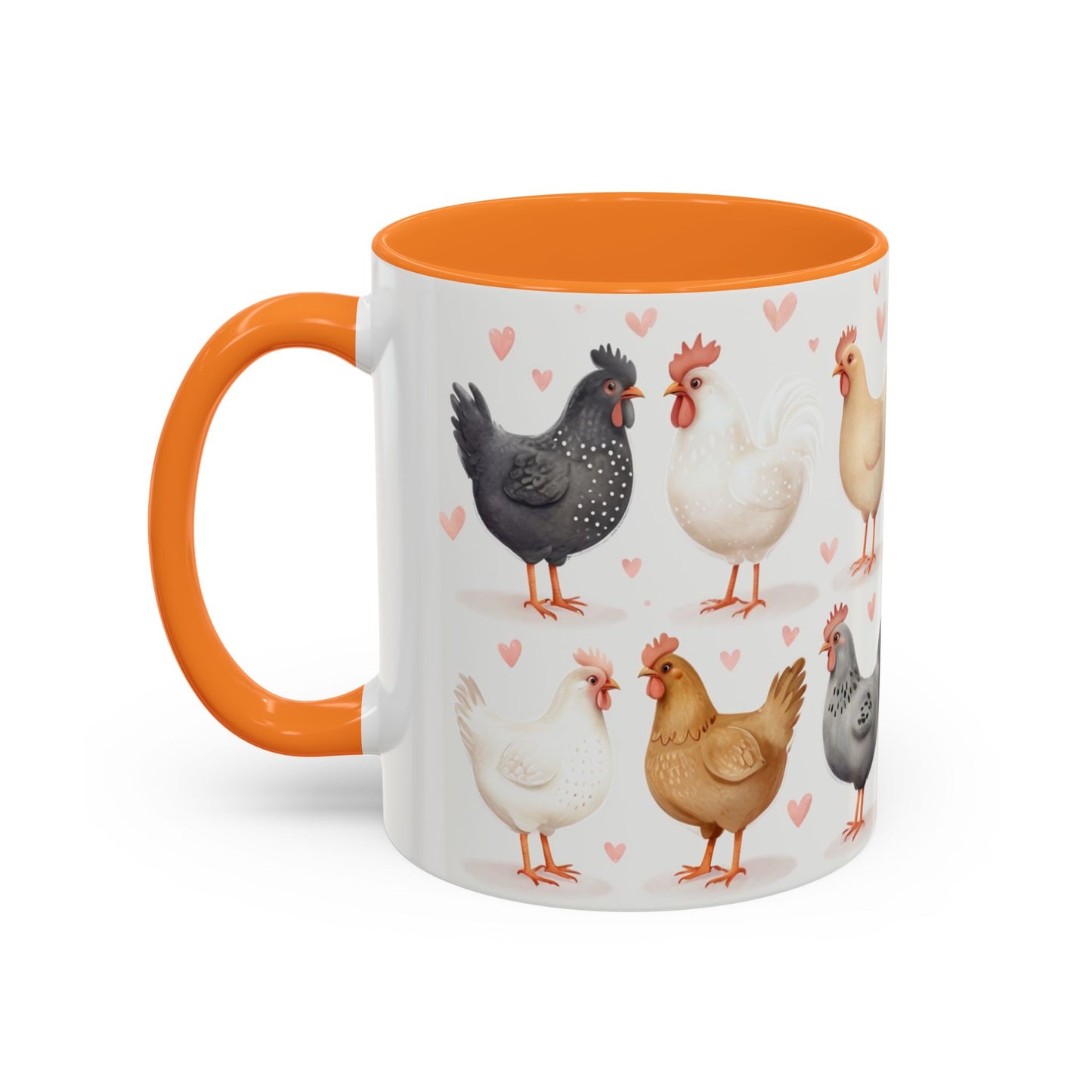 Valentines Chicken Lovers 11oz Ceramic Mug For Him, Her, Them, Child, Gift