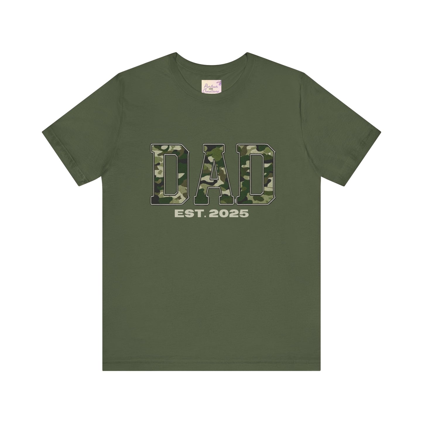 Camo Dad T-Shirt - Perfect Gift for New Dads, Father's Day, Baby Shower, Military-Themed Events, Casual Wear