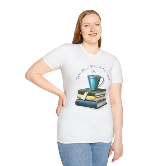 Plotting and Caffeinated Cosy Unisex T-Shirt