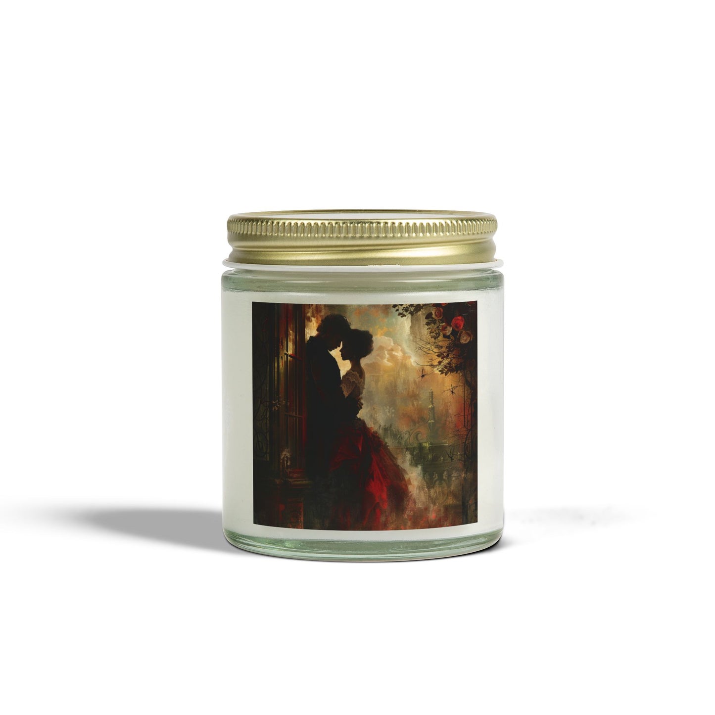 Romantic Lovers Scented Candles - Coconut Apricot Wax (4oz, 9oz) - Perfect for Date Nights and Special Occasions