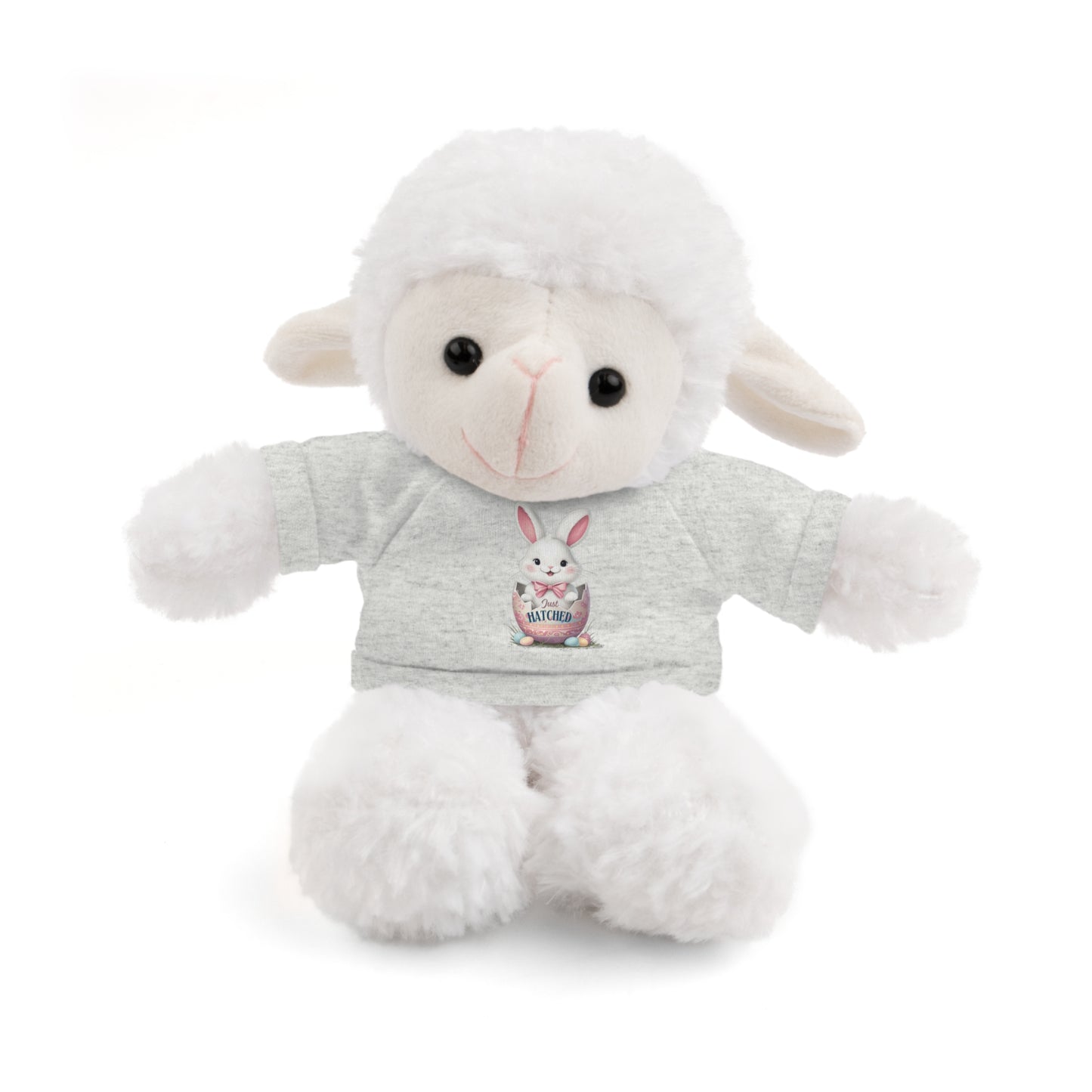 Adorable Bunny Tee "Just Hatched" Stuffed Animal - Perfect Gift for Kids