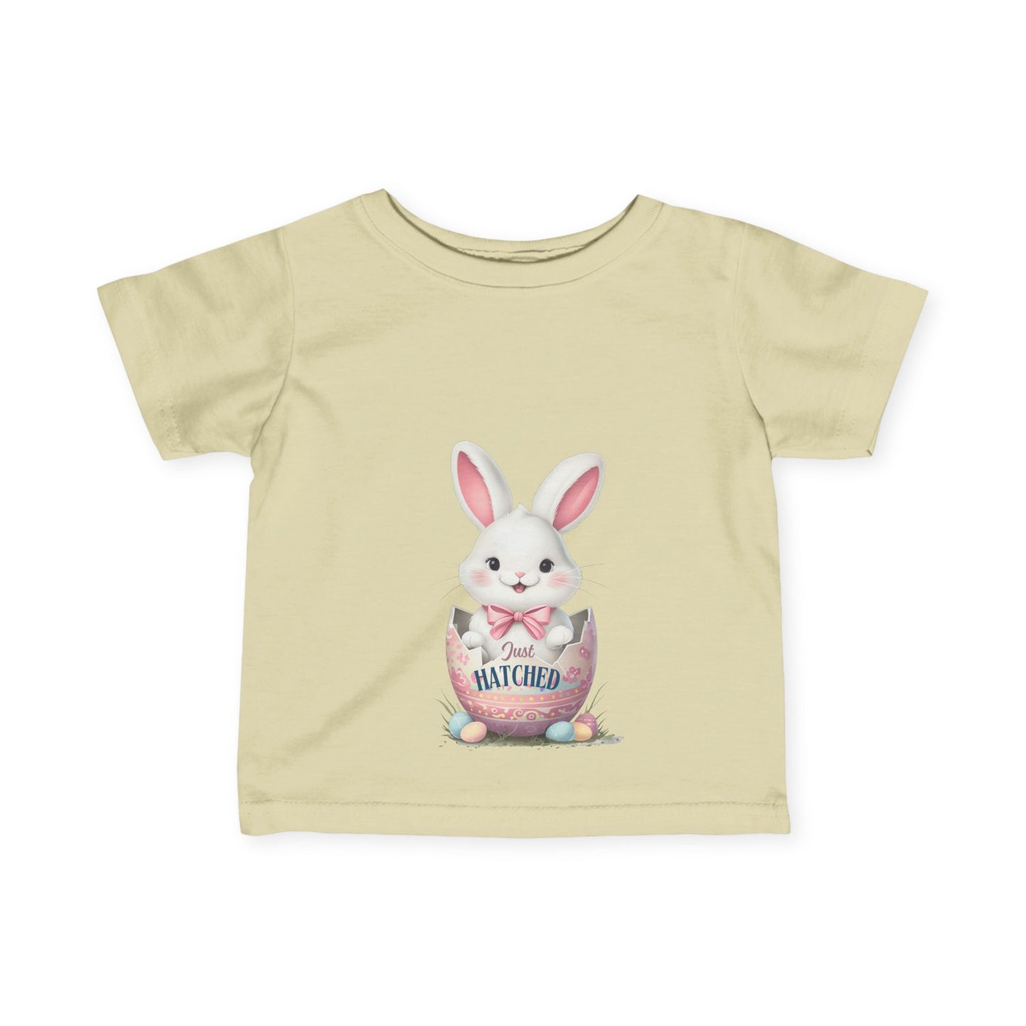 Cute Easter Bunny Infant Tee - "Just Hatched"