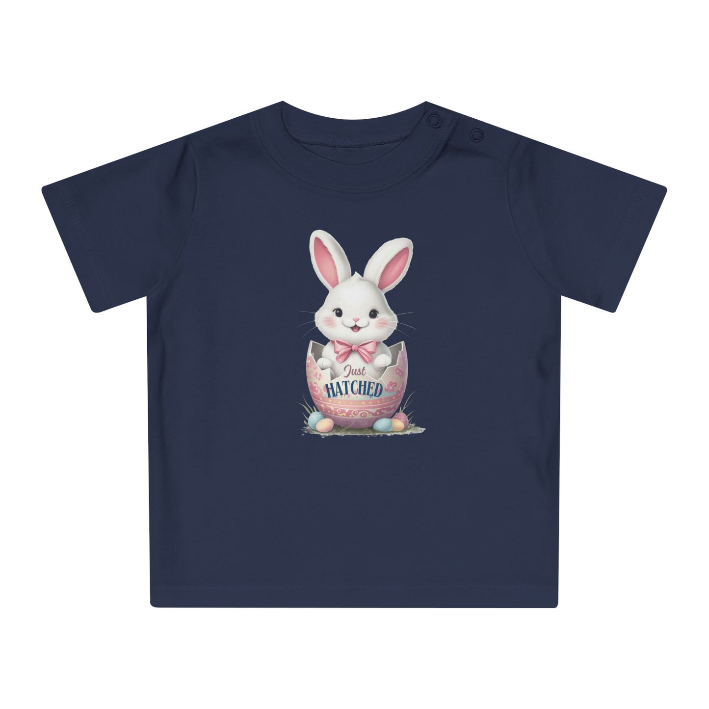 Easter Bunny Baby T-Shirt - 'Just Hatched' Design