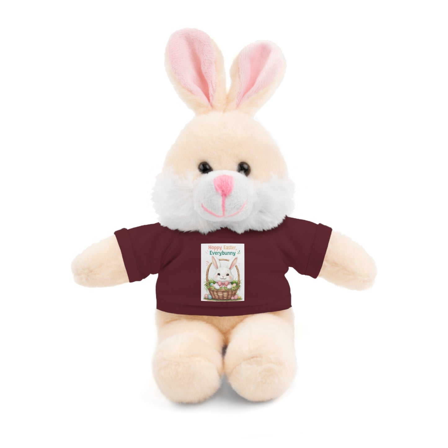 "Hoppy Easter" Easter Stuffed Animal Tee Bear - Perfect Gift for Kids