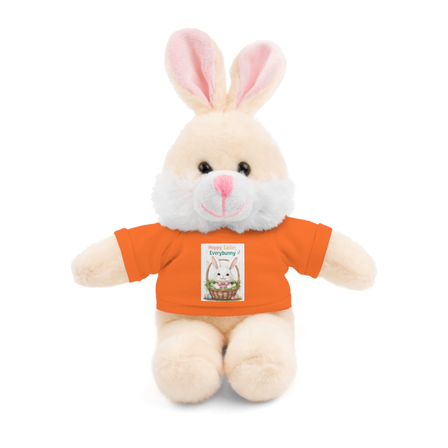 "Hoppy Easter" Easter Stuffed Animal Tee Bear - Perfect Gift for Kids