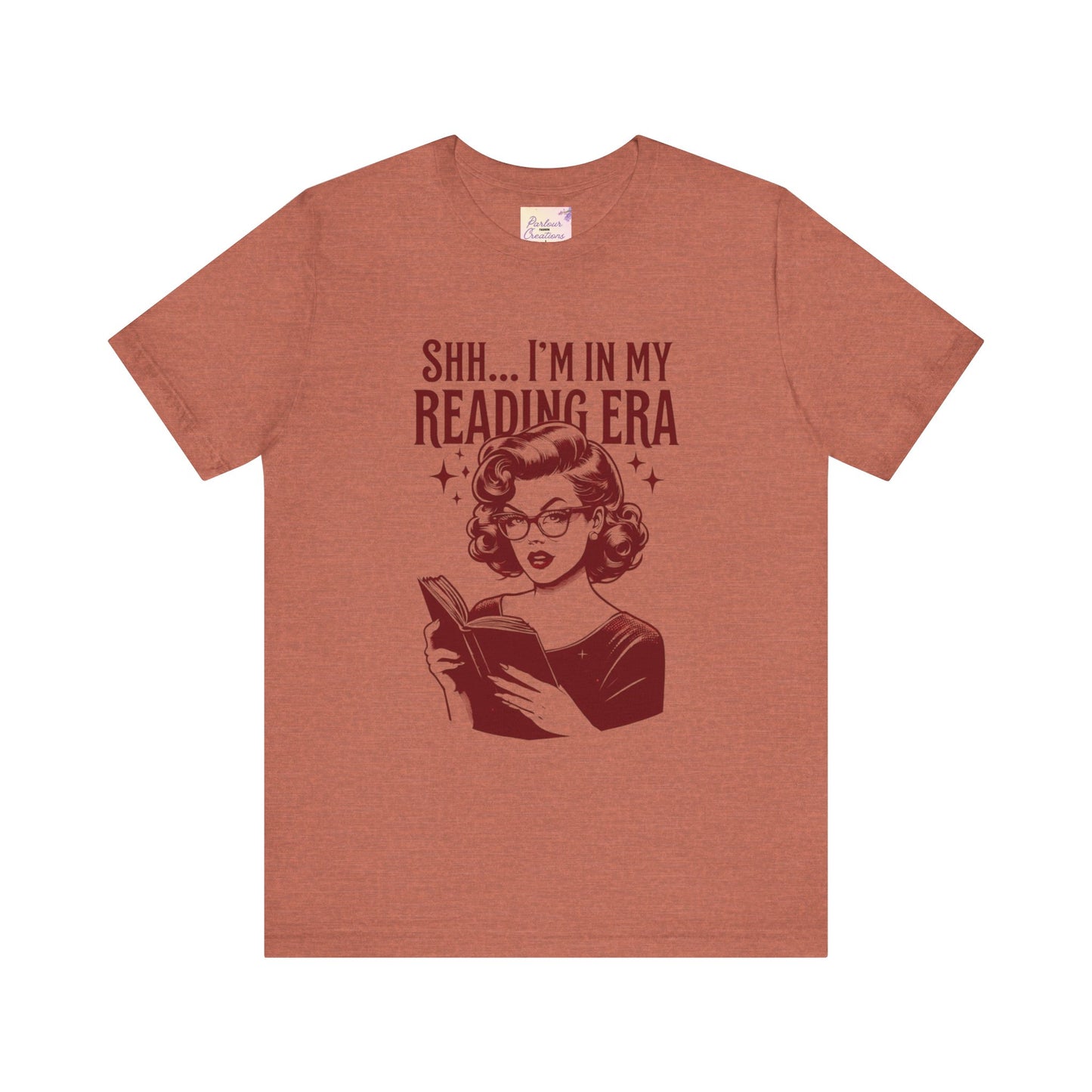 Shh... I'm in My Reading Era Tee, Book Lover Shirt, Gift for Readers, Literary T-Shirt, Cozy Reading Apparel, Fun Bookish Gift