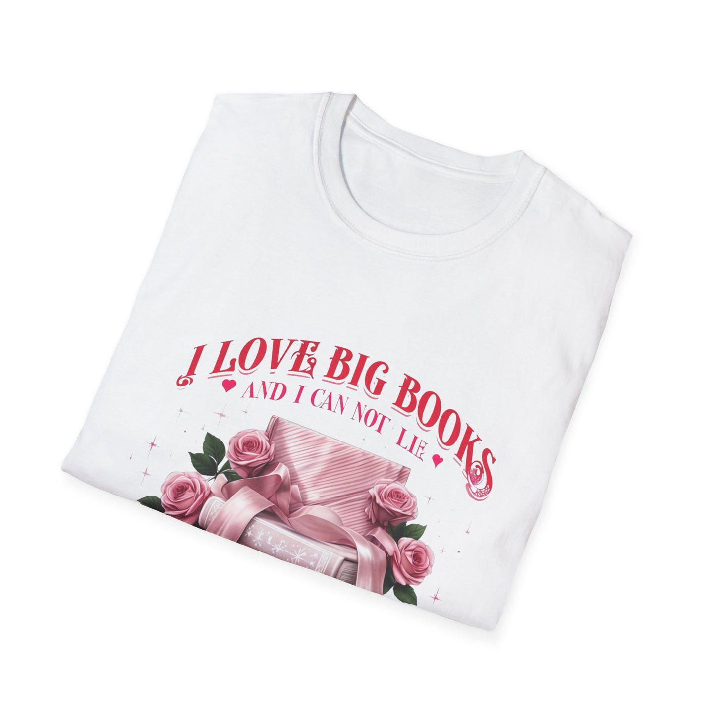 I Love Big Books Unisex Softstyle T-Shirt - Perfect for Book Lovers