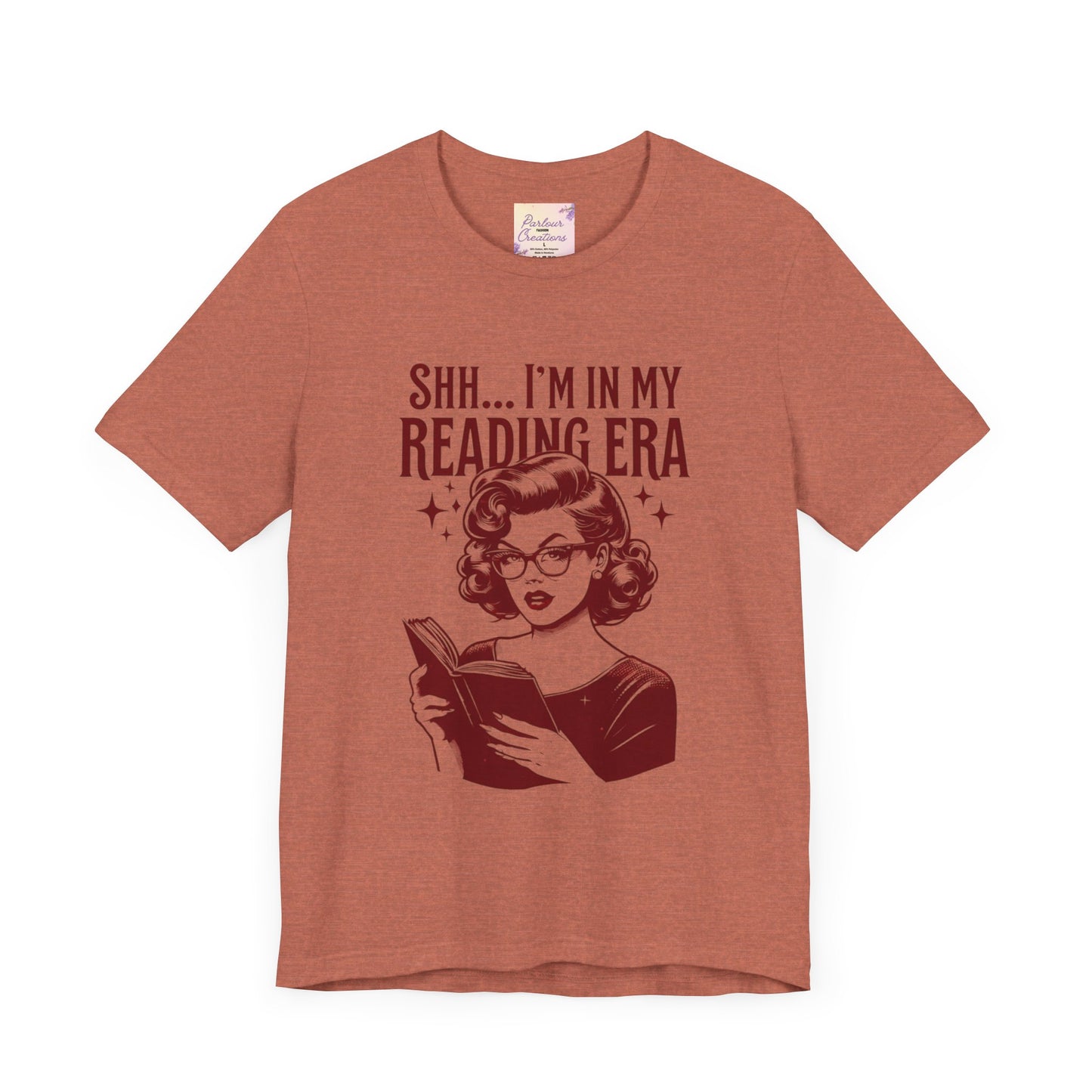 Shh... I'm in My Reading Era Tee, Book Lover Shirt, Gift for Readers, Literary T-Shirt, Cozy Reading Apparel, Fun Bookish Gift