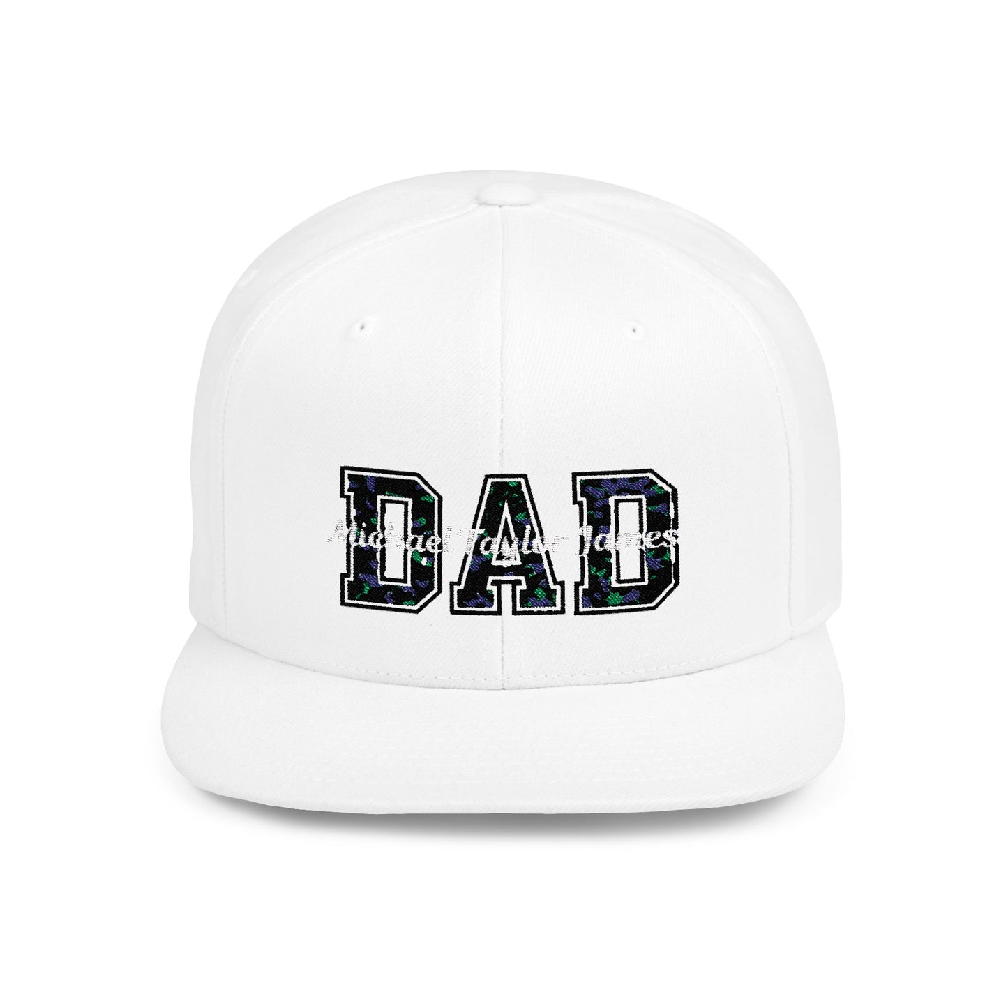 Custom Dad Snapback Hat - Fathers Day Gift, Flat Bill Cap for New Day Celebration, Personalized Birthday Present