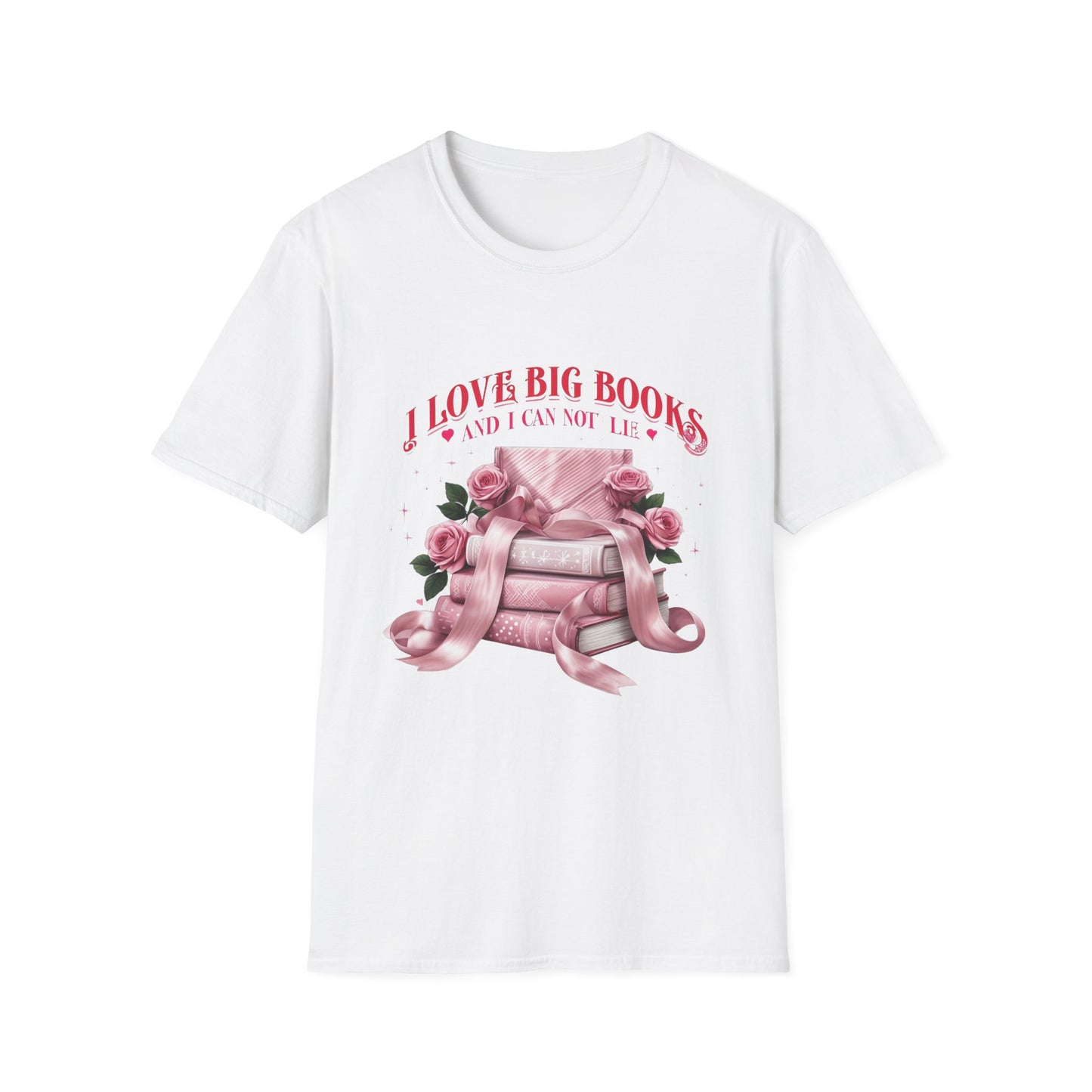 I Love Big Books Unisex Softstyle T-Shirt - Perfect for Book Lovers