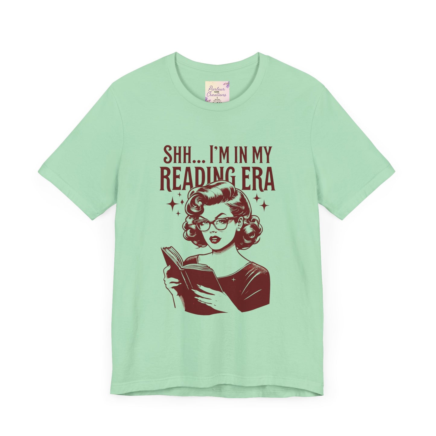 Shh... I'm in My Reading Era Tee, Book Lover Shirt, Gift for Readers, Literary T-Shirt, Cozy Reading Apparel, Fun Bookish Gift