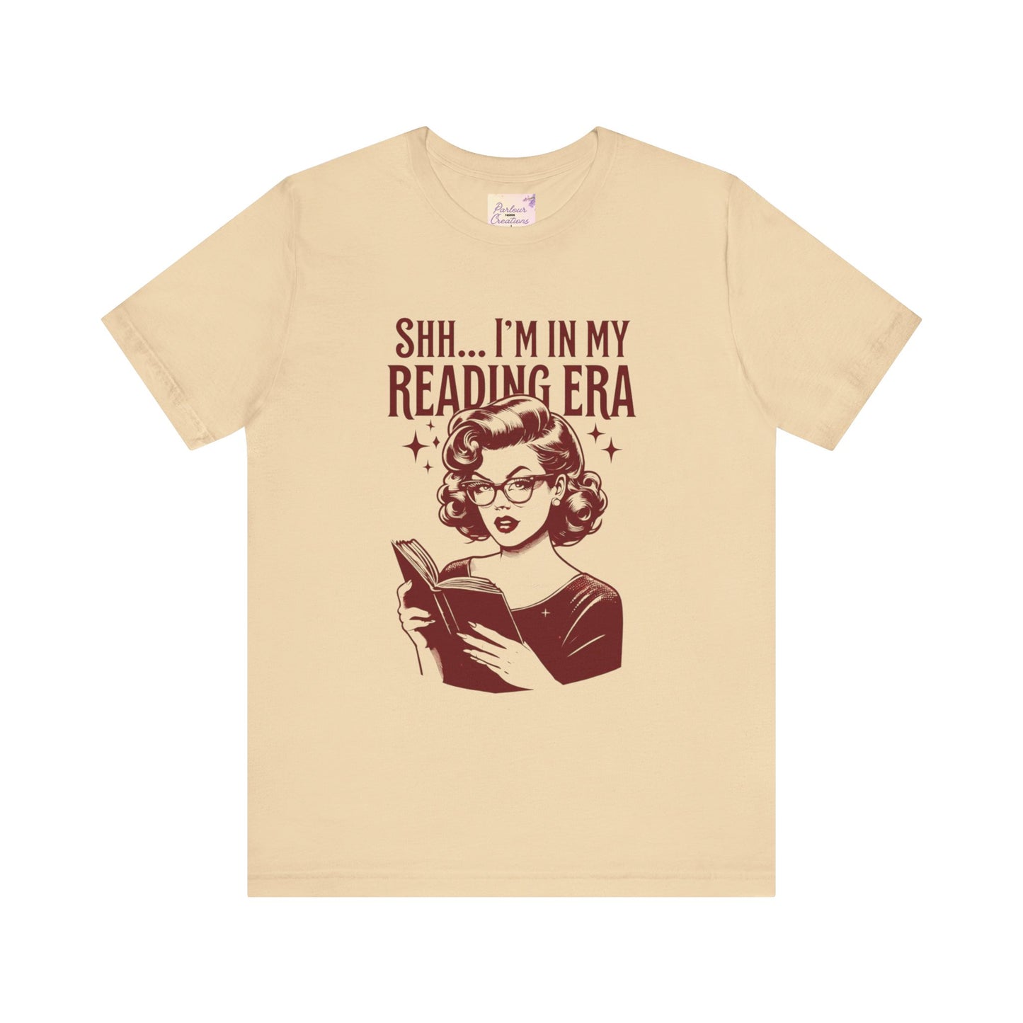 Shh... I'm in My Reading Era Tee, Book Lover Shirt, Gift for Readers, Literary T-Shirt, Cozy Reading Apparel, Fun Bookish Gift