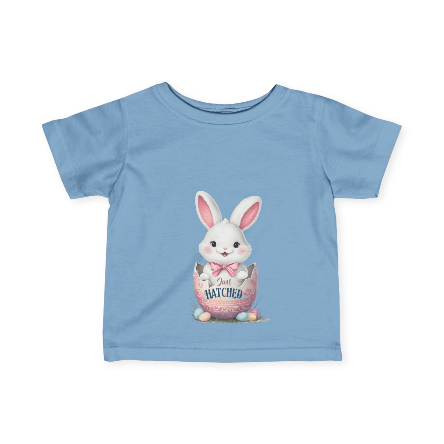 Cute Easter Bunny Infant Tee - "Just Hatched"