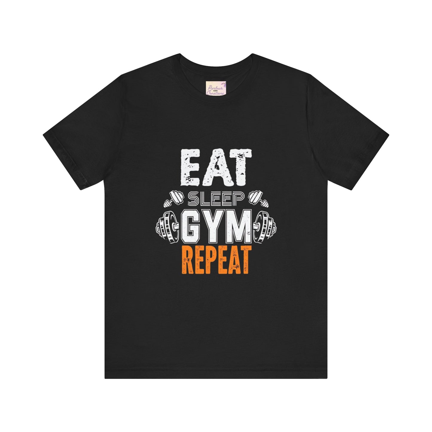 Fitness Motivation Tee, Eat Sleep Gym Repeat Shirt, Workout Apparel, Gifts for Gym Lovers, Casual Wear, Exercise Top