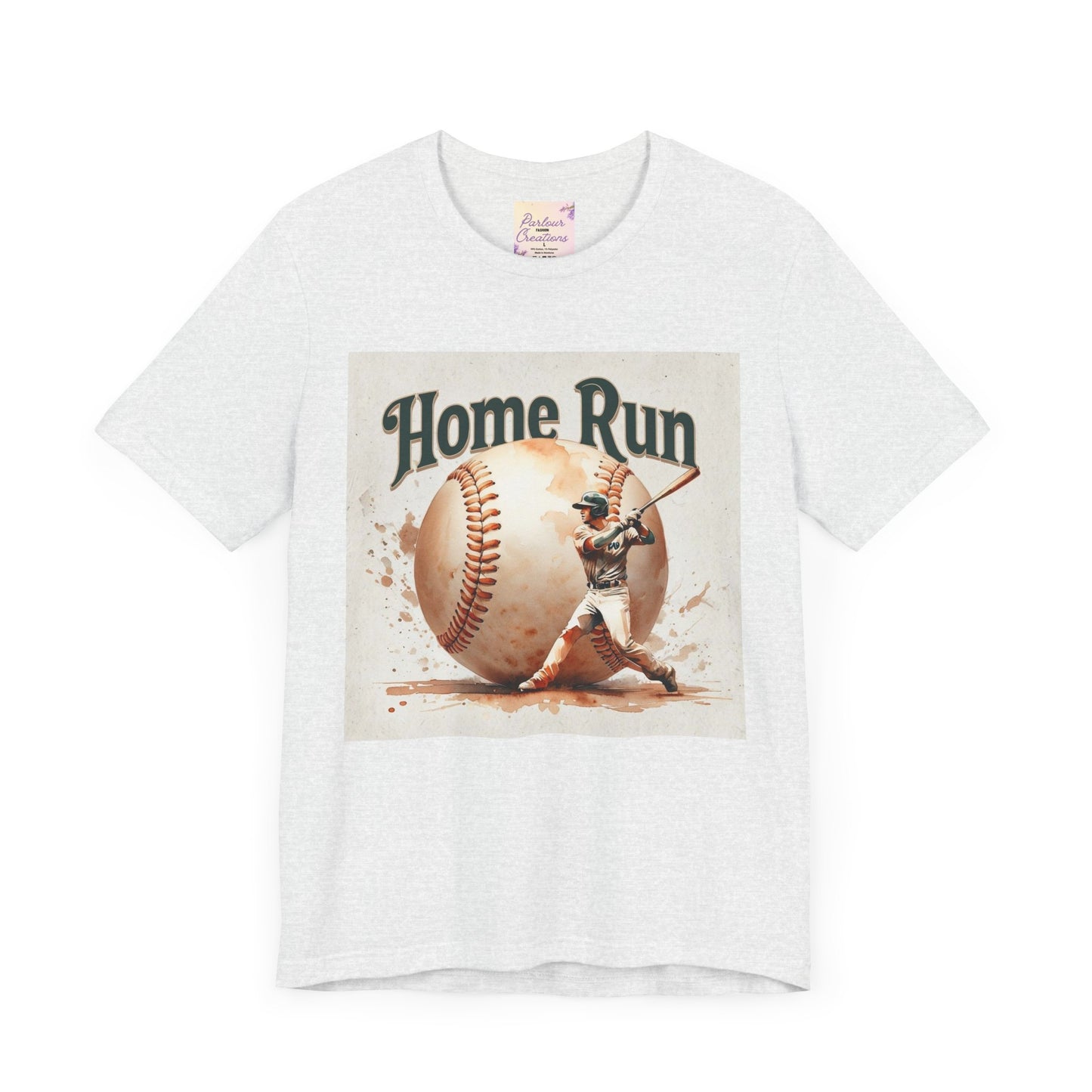 Home Run Baseball Tee, Soft Cotton Shirt for Sports Lovers, Perfect Gift for Baseball Fans, Unisex Graphic Tee, Summer Casual Wear