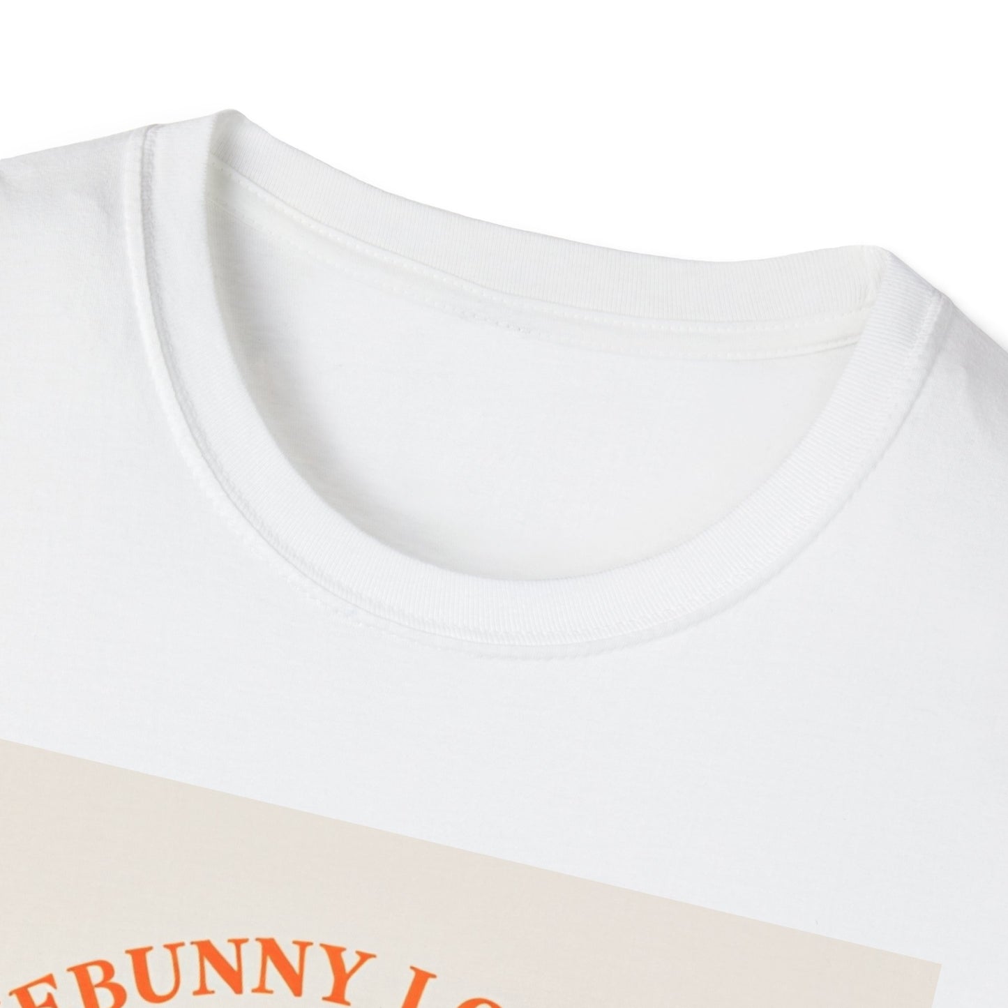 Unisex Softstyle T-Shirt - 'Somebunny Loves You' Floral Bunny Design for Easter