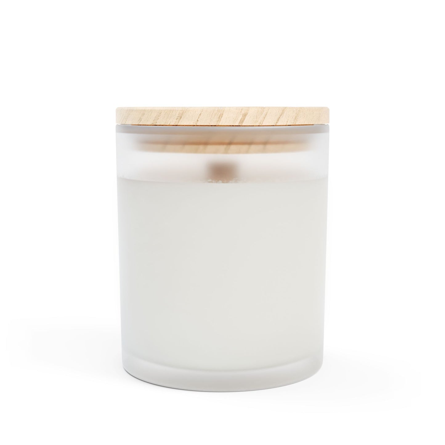 Customizable Frosted Glass Candle - Perfect for Home Decor & Gifts