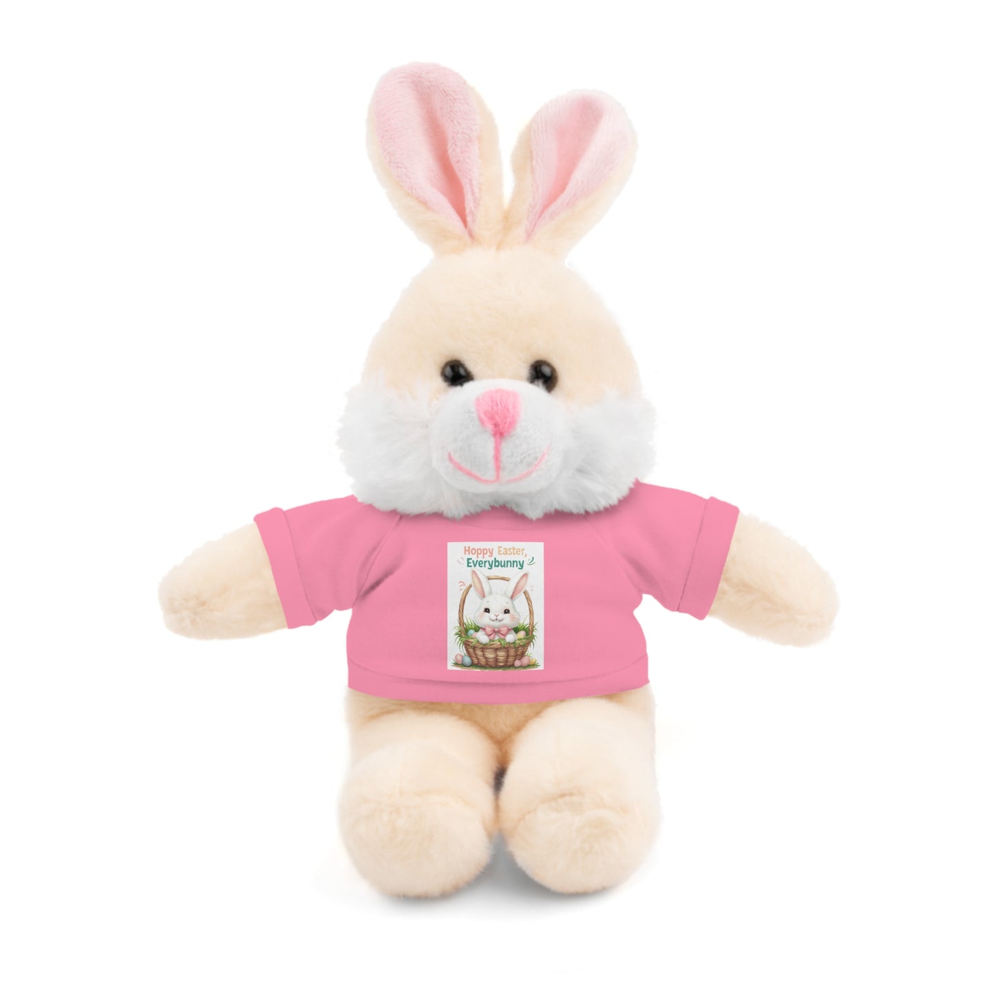 "Hoppy Easter" Easter Stuffed Animal Tee Bear - Perfect Gift for Kids