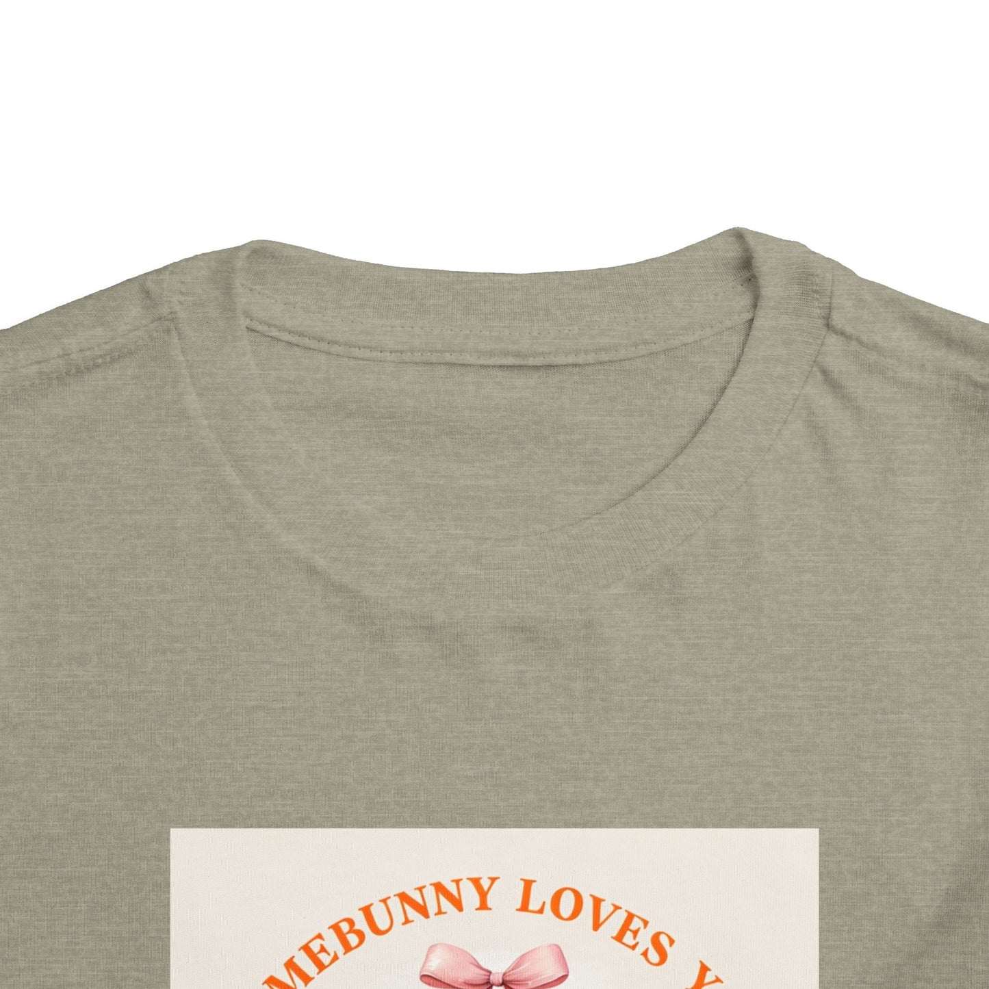 Toddler Short Sleeve Tee - 'Somebunny Loves You' Cute Bunny Design for Easter & Spring Celebrations