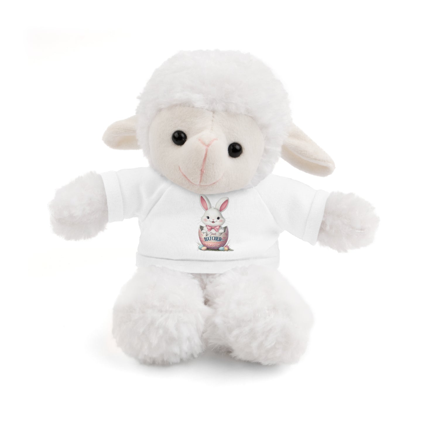 Adorable Bunny Tee "Just Hatched" Stuffed Animal - Perfect Gift for Kids