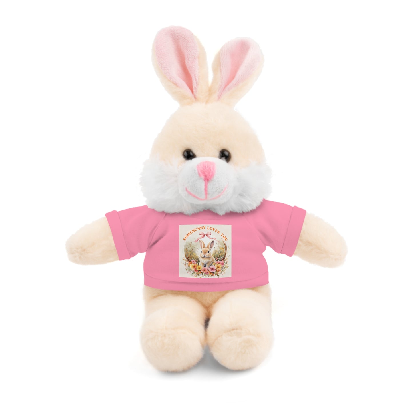 Personalized Stuffed Animal with Tee - ‘Somebunny Loves You’ Bear