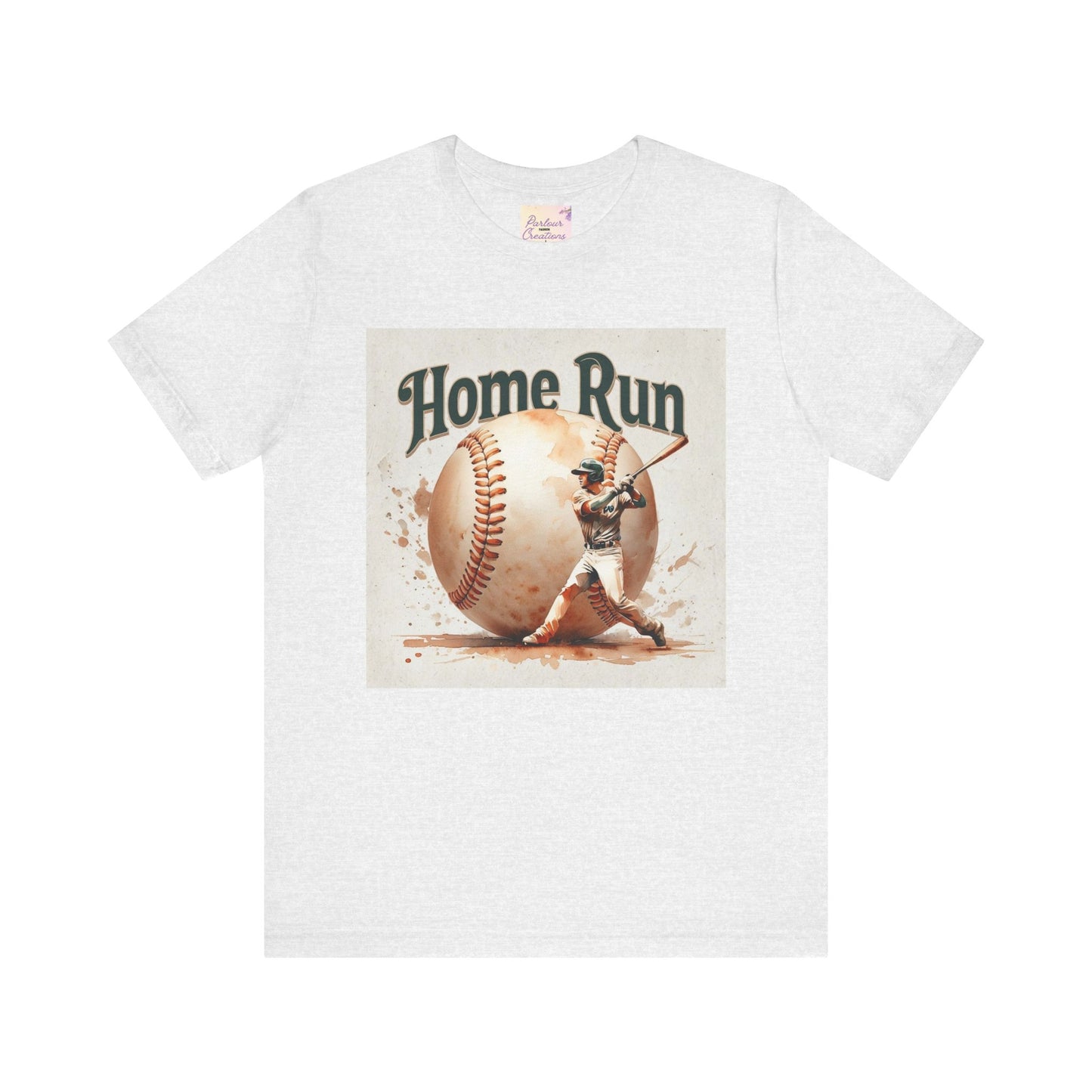 Home Run Baseball Tee, Soft Cotton Shirt for Sports Lovers, Perfect Gift for Baseball Fans, Unisex Graphic Tee, Summer Casual Wear