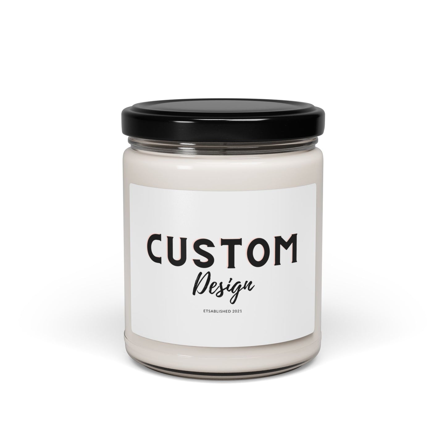 Custom Label Scented Soy Candle - 9oz - Ideal for Relaxation and Home Décor