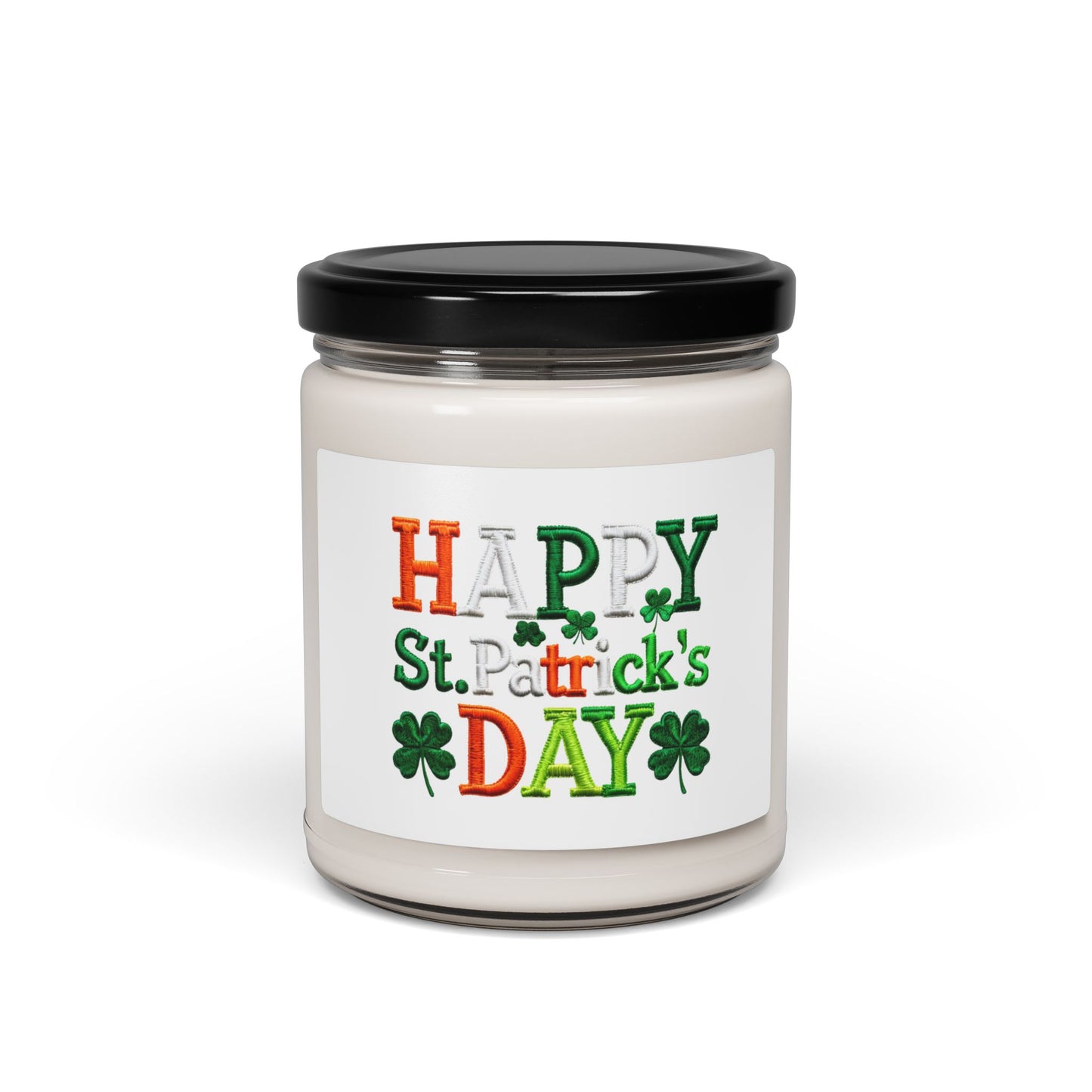 St. Patrick's Day Scented Soy Candle, Festive Home Decor, Lucky Candle Gift, Green Candle for Celebrations