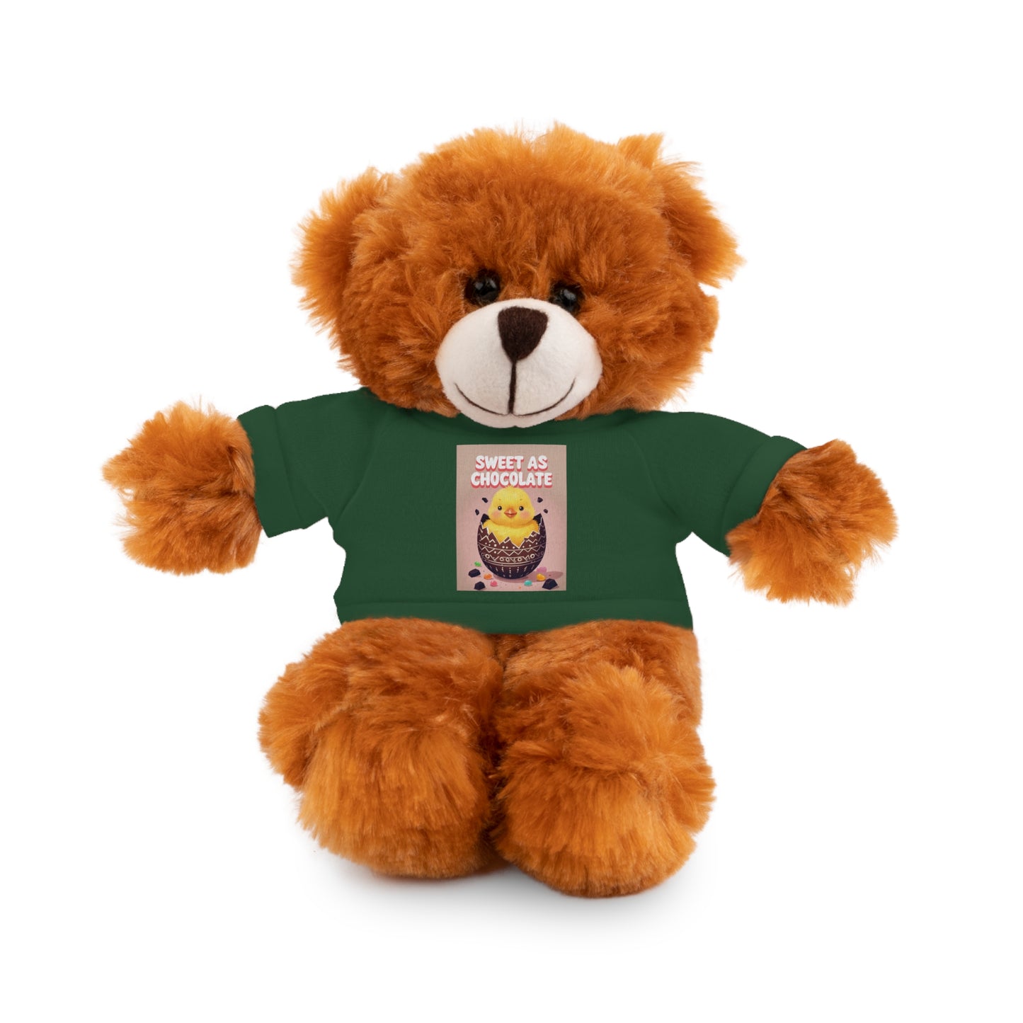 Sweet as Chocolate Stuffed Animal - Adorable Plush Toy with Tee