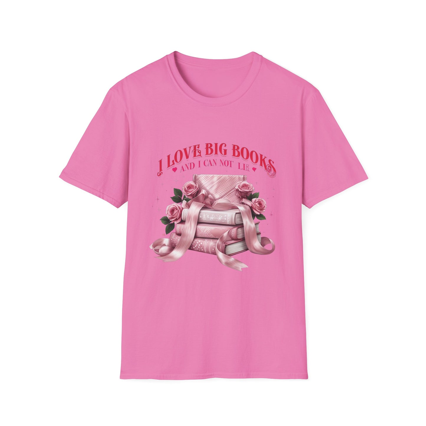 I Love Big Books Unisex Softstyle T-Shirt - Perfect for Book Lovers