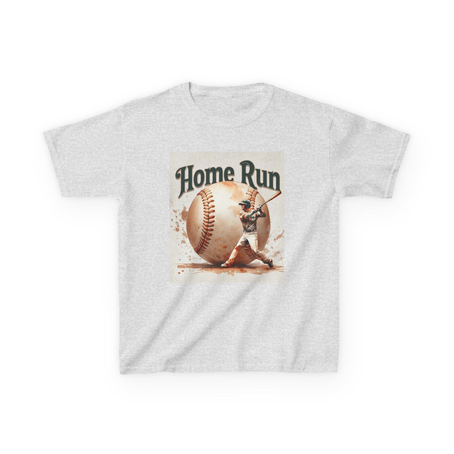 Kids Home Run Baseball Tee - Fun Sports Shirt for Young Athletes