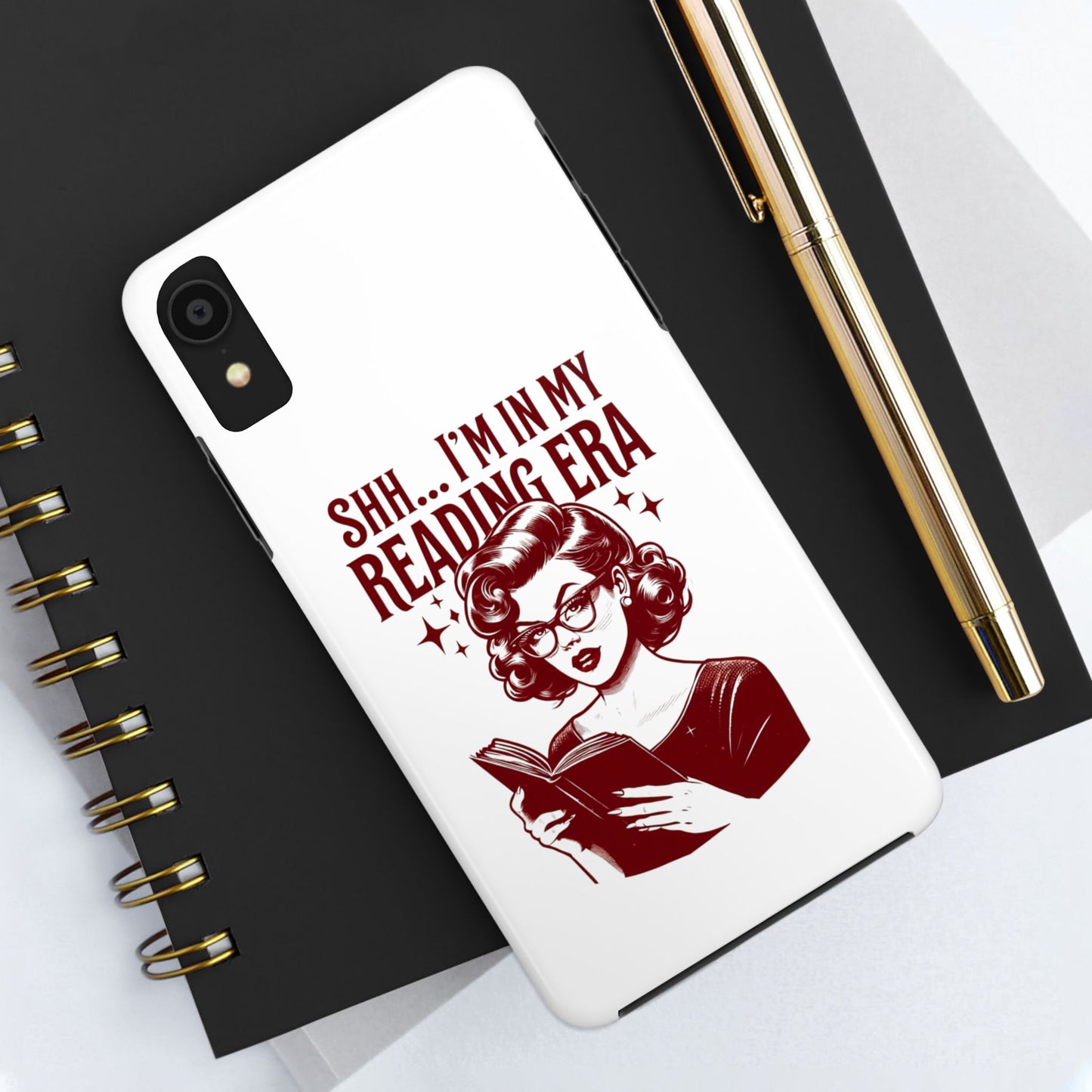 Reading Era Phone Case - Cute Gift for Book Lovers, Literary Accessories, Durable Phone Cases, Vintage Style, Phone Protection