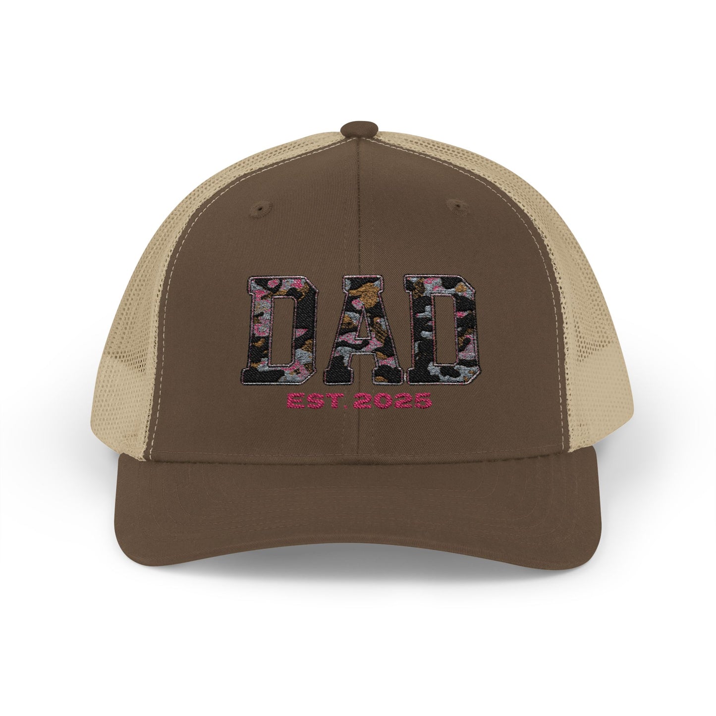 Personalized Embordered Dad Hat - Snapback Trucker Cap for Dad, Personalize with Child(ren) Name(s)