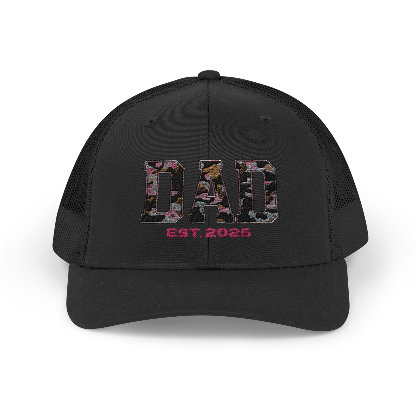 Personalized Embordered Dad Hat - Snapback Trucker Cap for Dad, Personalize with Child(ren) Name(s)