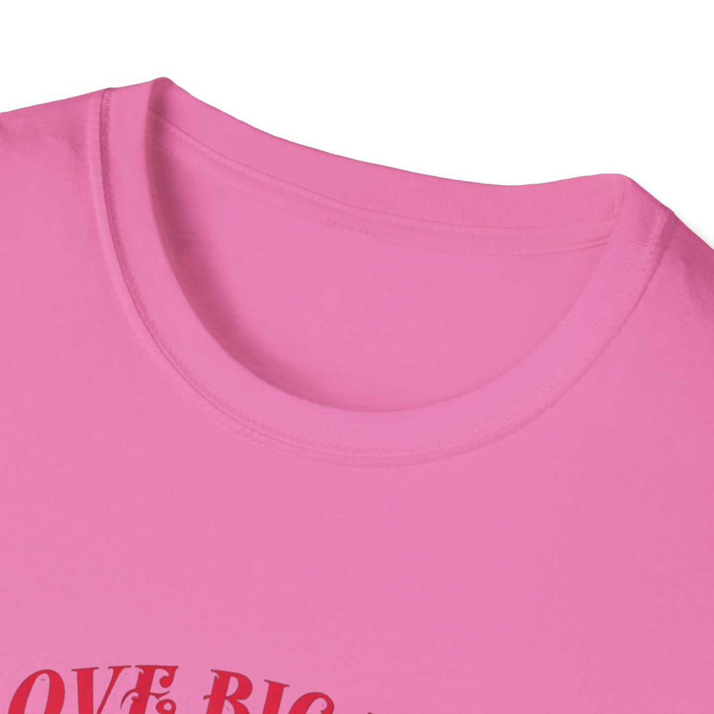 I Love Big Books Unisex Softstyle T-Shirt - Perfect for Book Lovers