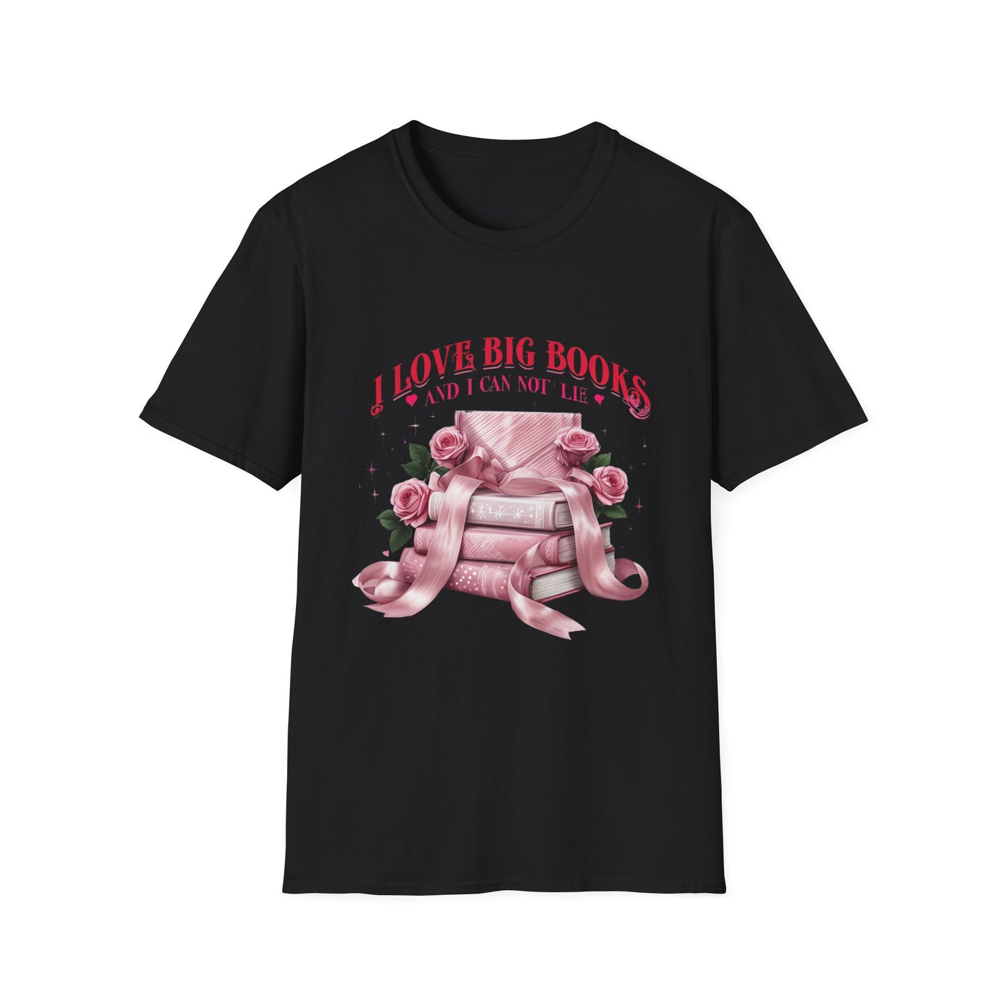 I Love Big Books Unisex Softstyle T-Shirt - Perfect for Book Lovers