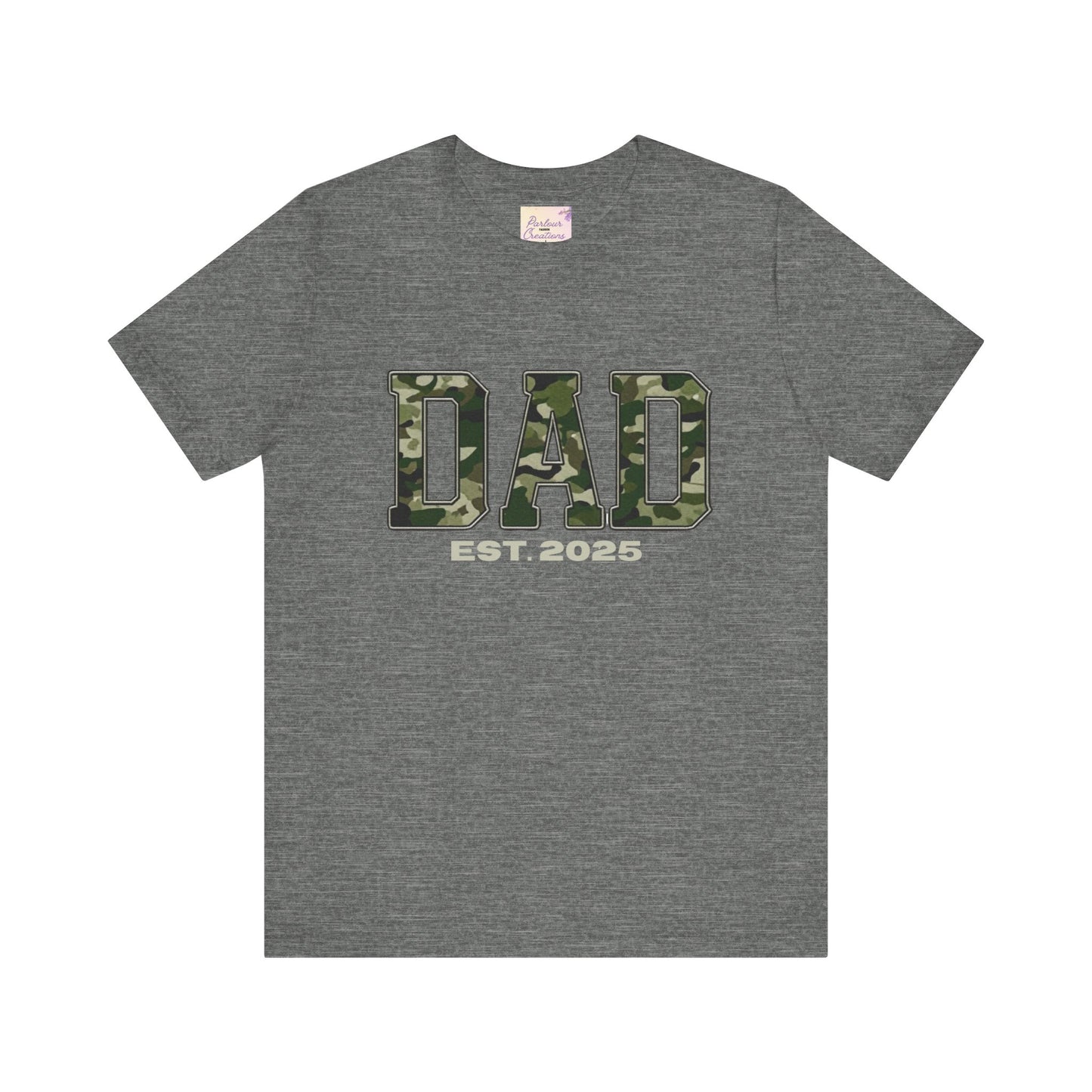 Camo Dad T-Shirt - Perfect Gift for New Dads, Father's Day, Baby Shower, Military-Themed Events, Casual Wear