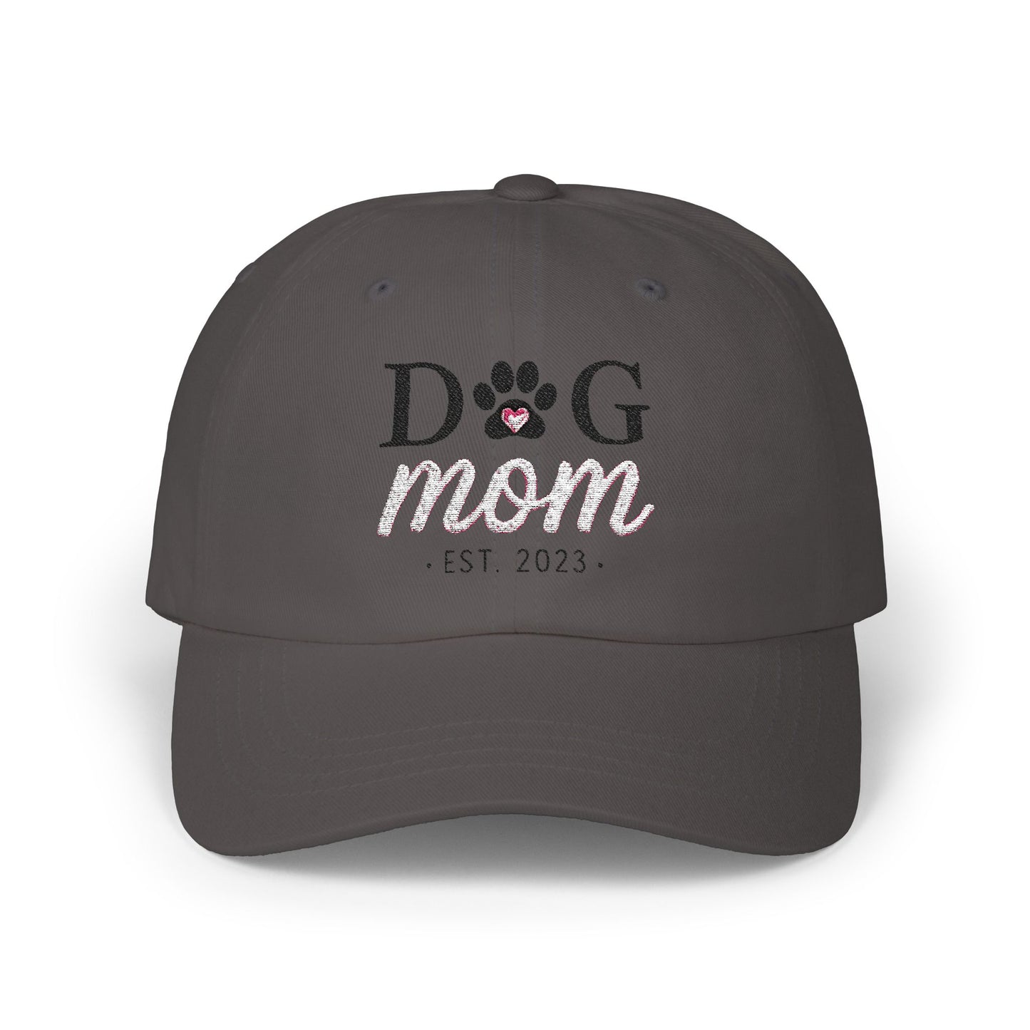 Trendy Dog Mom 100% Cotton Classic Ball Cap – Comfortable, Adjustable, and Stylish Gift for Pet Lovers