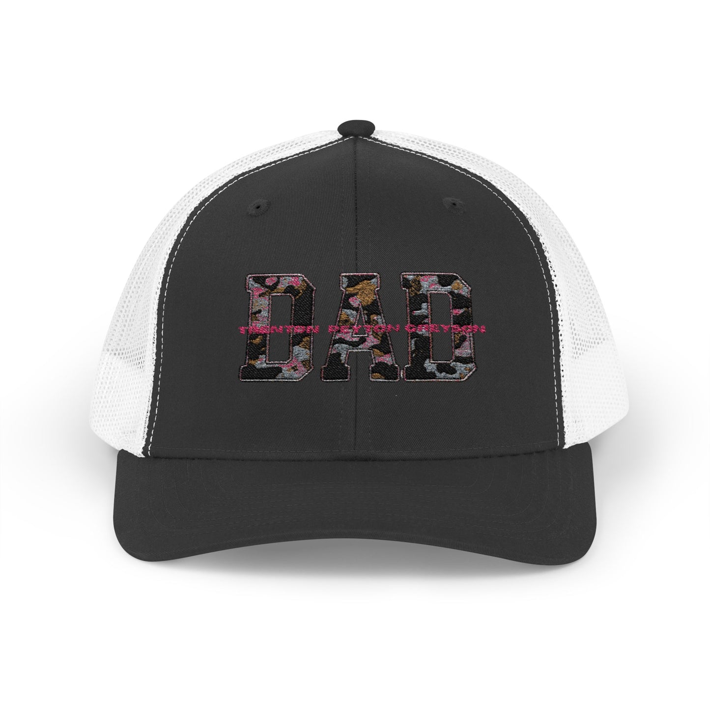 Personalized Dad Trucker Cap - Custom Dad Hat with Kids Names - Fathers Day Gift, Snapback Trucker Hat, Baseball Cap, Dad