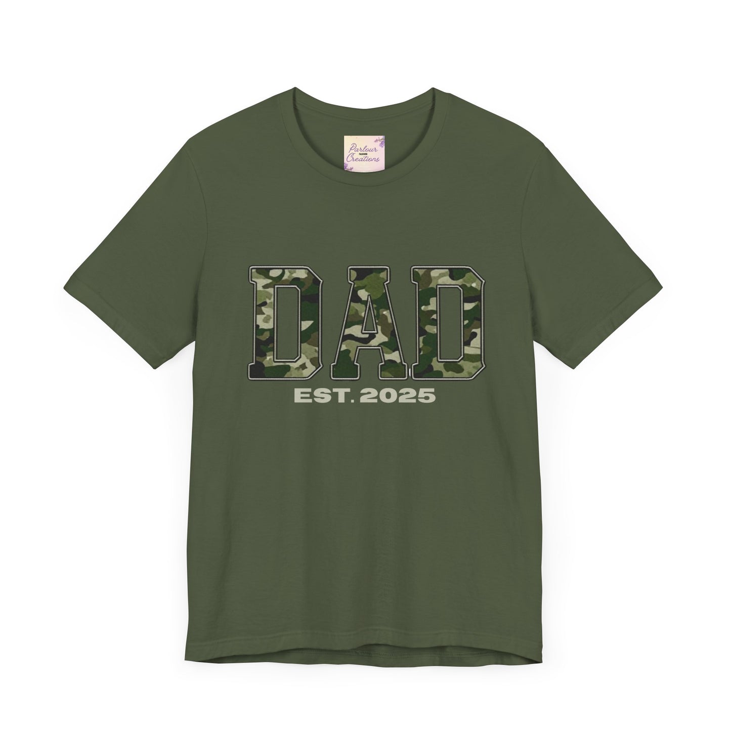 Camo Dad T-Shirt - Perfect Gift for New Dads, Father's Day, Baby Shower, Military-Themed Events, Casual Wear