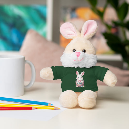 Adorable Bunny Tee "Just Hatched" Stuffed Animal - Perfect Gift for Kids