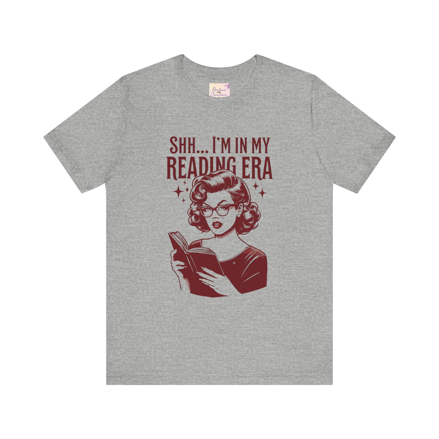 Shh... I'm in My Reading Era Tee, Book Lover Shirt, Gift for Readers, Literary T-Shirt, Cozy Reading Apparel, Fun Bookish Gift