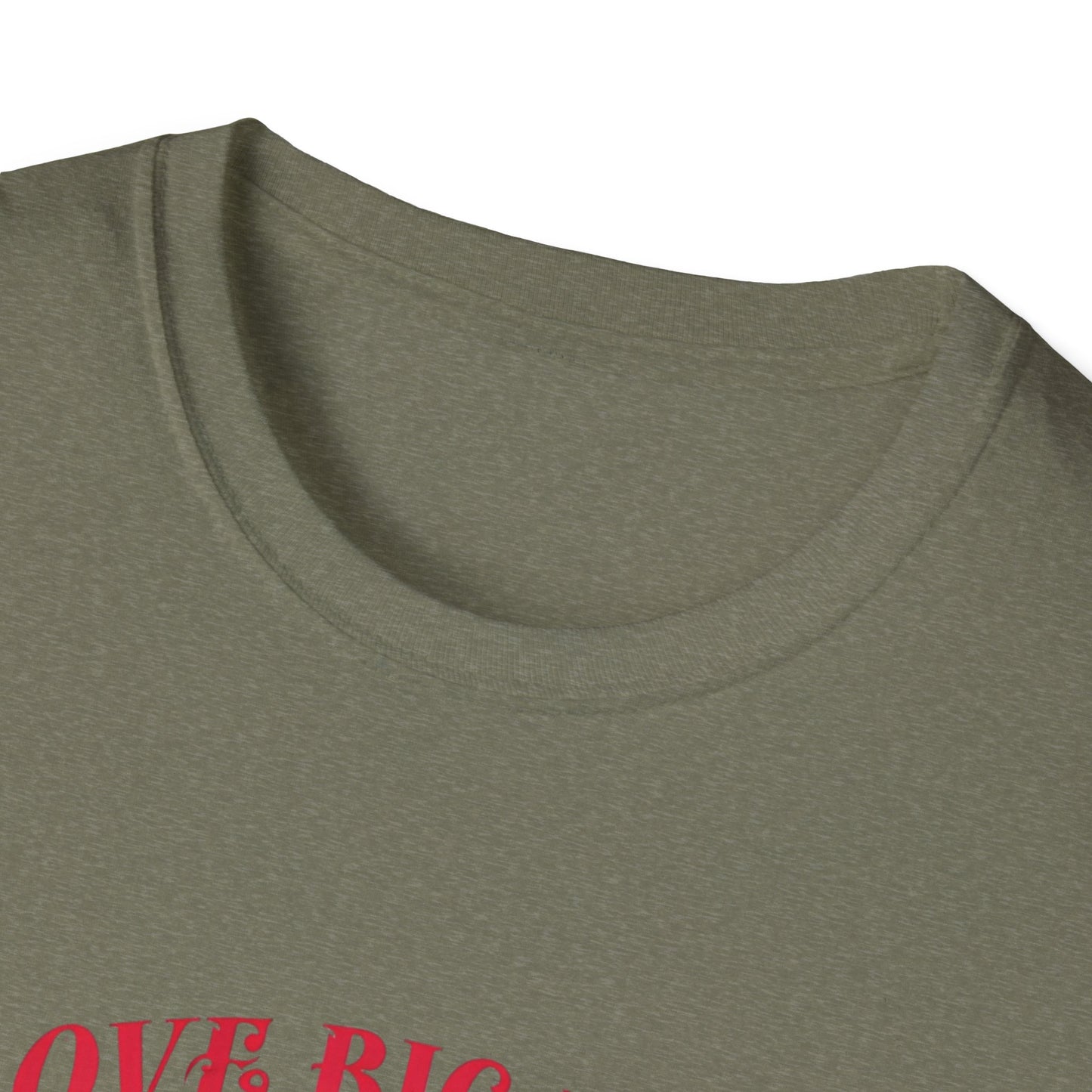 I Love Big Books Unisex Softstyle T-Shirt - Perfect for Book Lovers