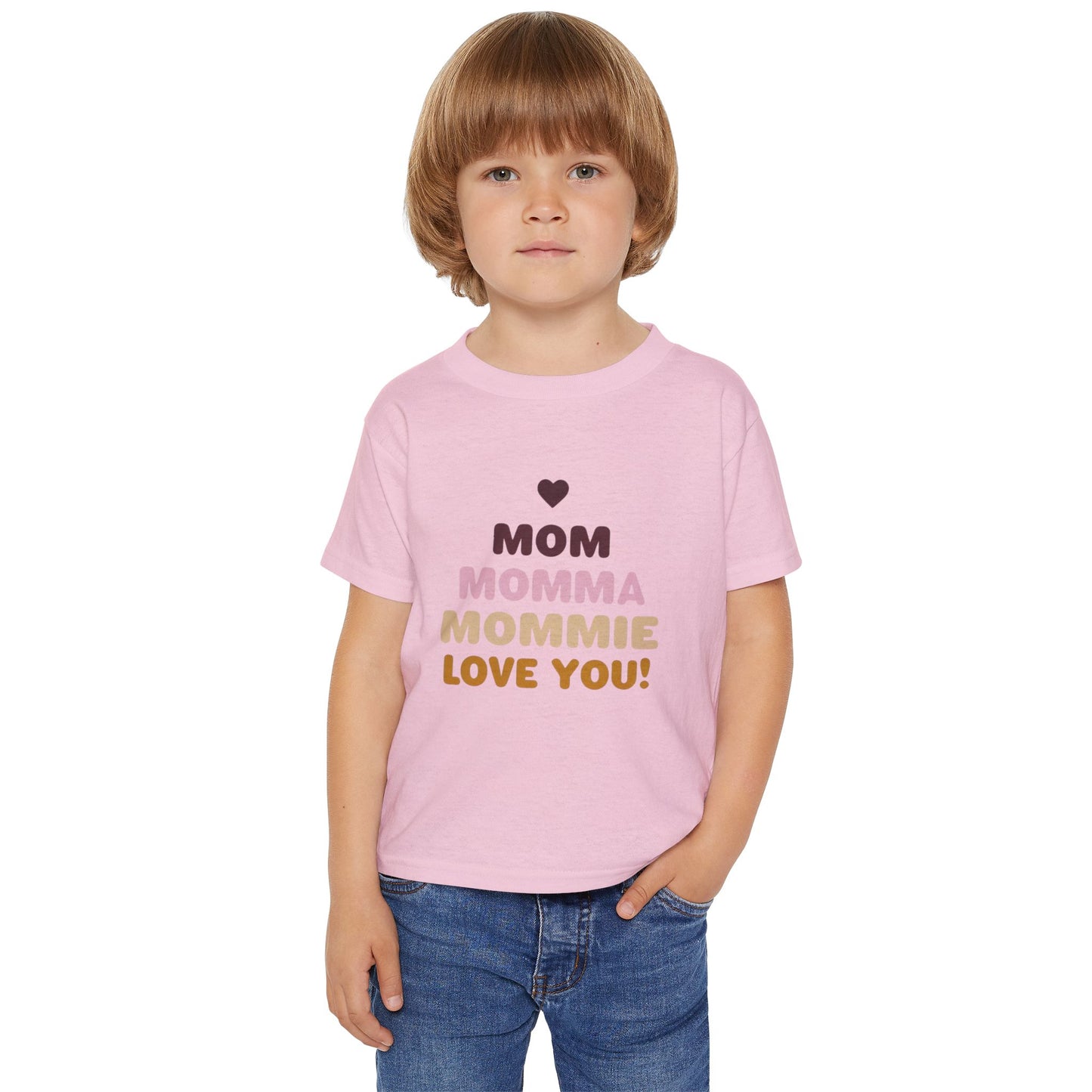 Cute Love for Mom Toddler T-Shirt - Adorable Gift for Mother's Day