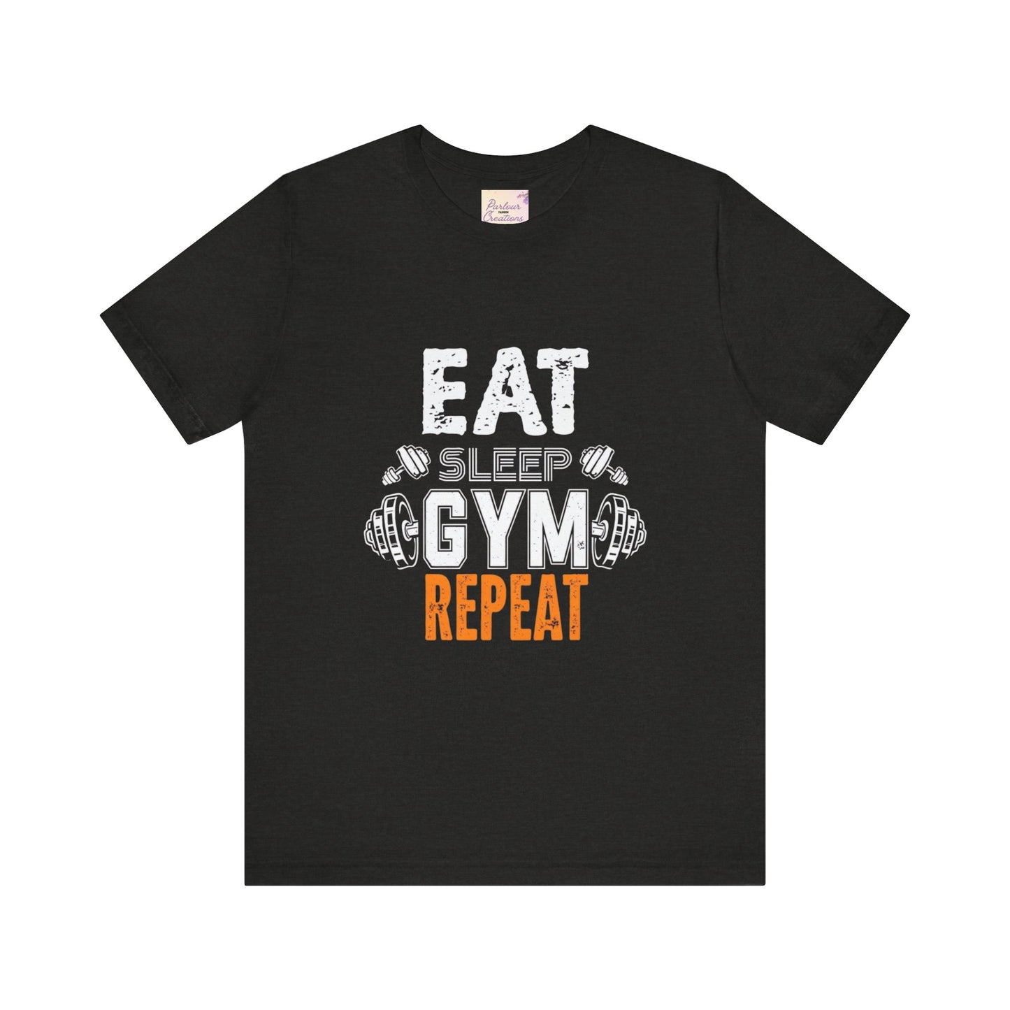 Fitness Motivation Tee, Eat Sleep Gym Repeat Shirt, Workout Apparel, Gifts for Gym Lovers, Casual Wear, Exercise Top