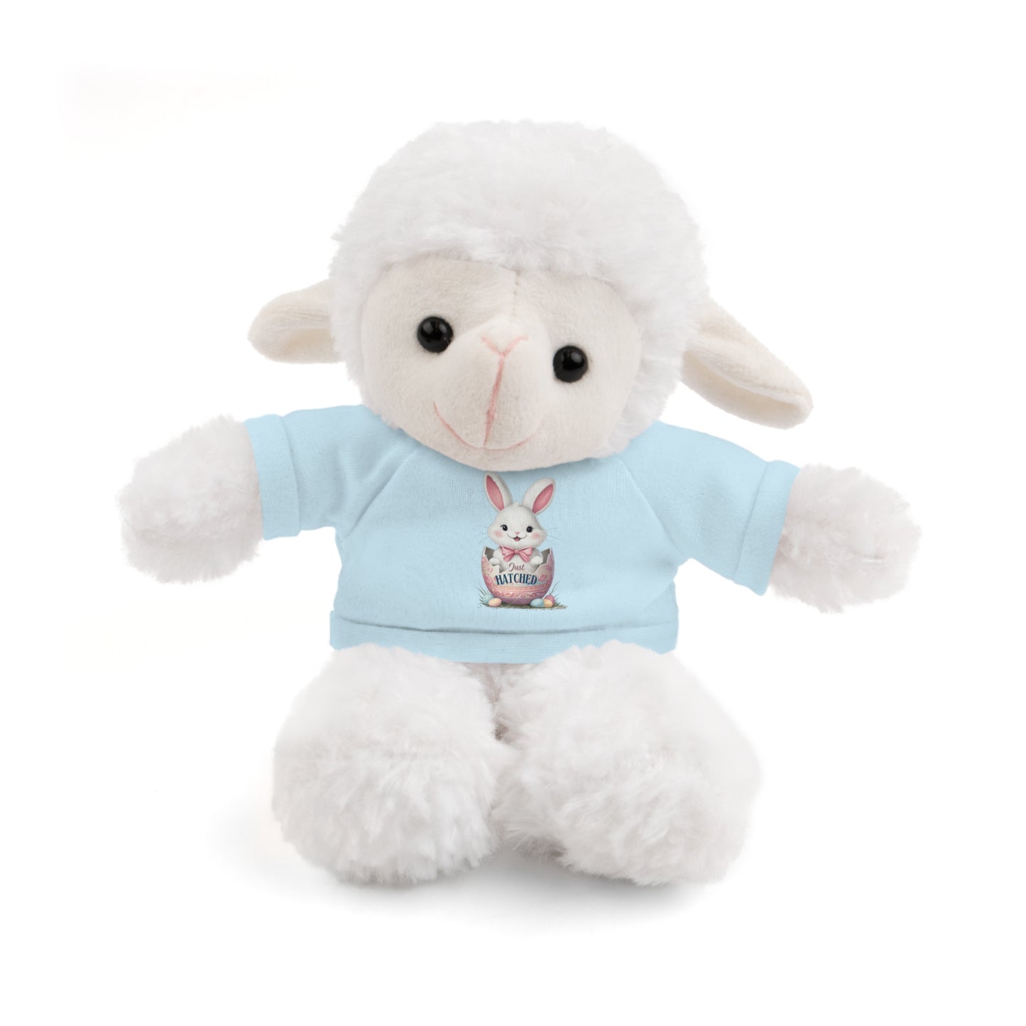 Adorable Bunny Tee "Just Hatched" Stuffed Animal - Perfect Gift for Kids