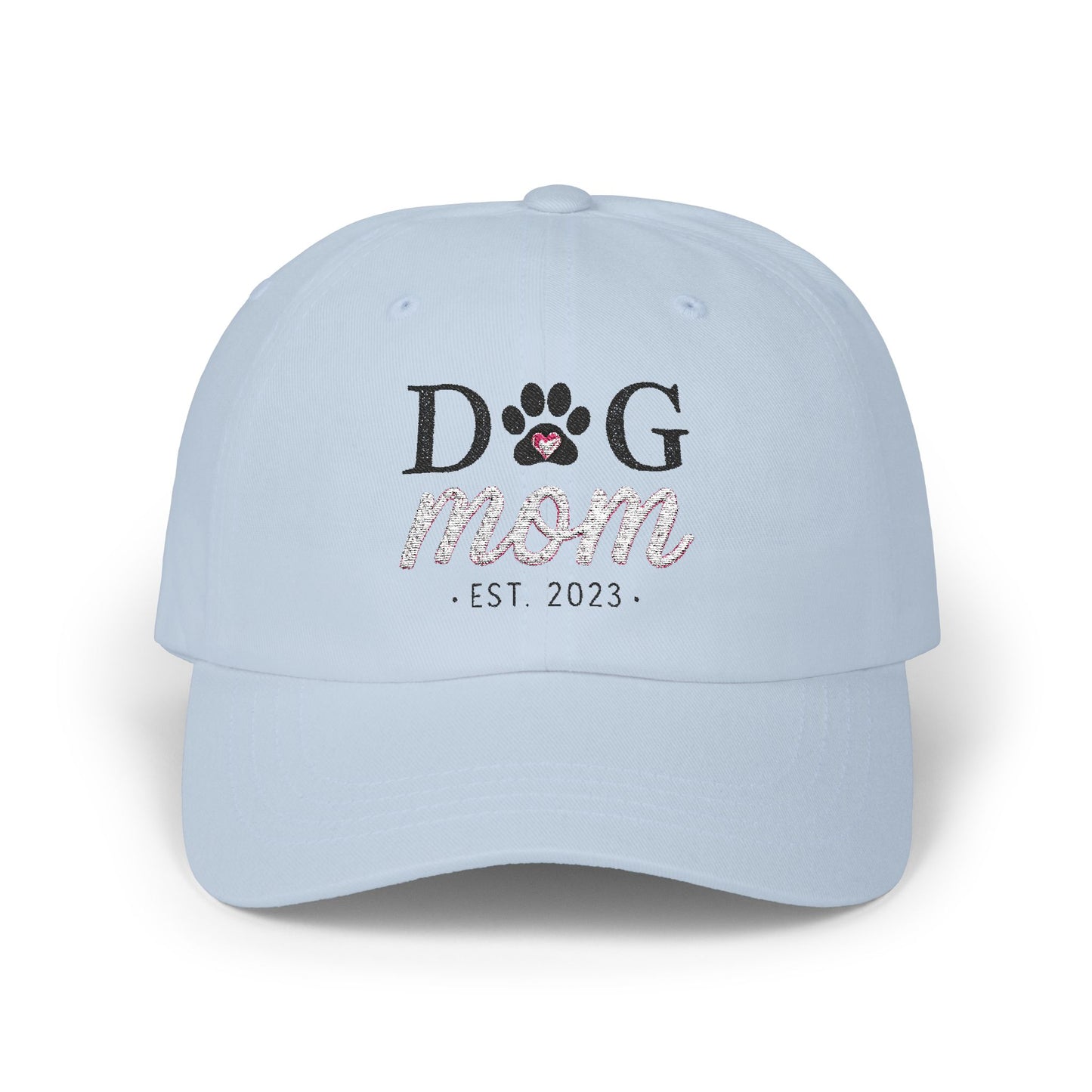 Trendy Dog Mom 100% Cotton Classic Ball Cap – Comfortable, Adjustable, and Stylish Gift for Pet Lovers