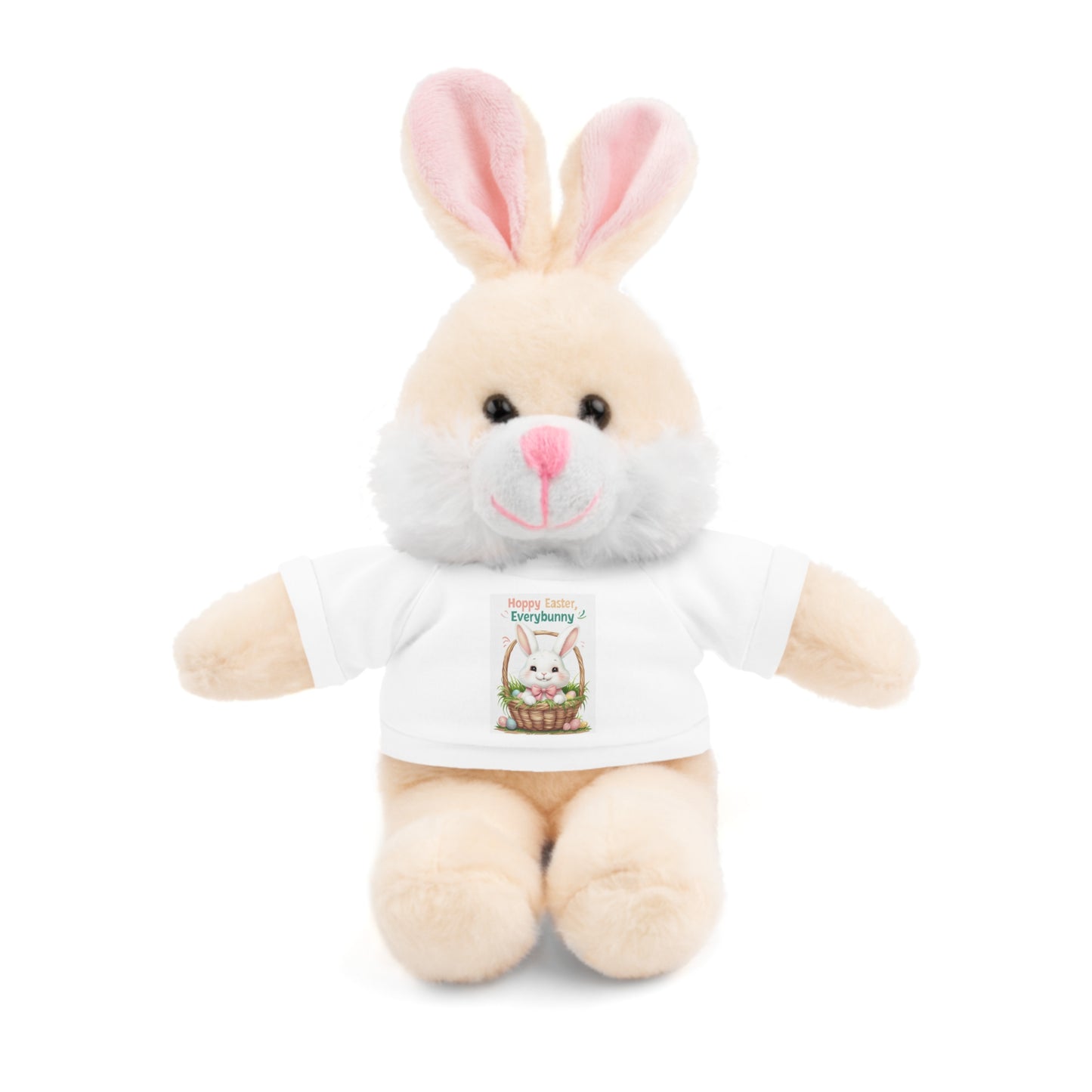 "Hoppy Easter" Easter Stuffed Animal Tee Bear - Perfect Gift for Kids