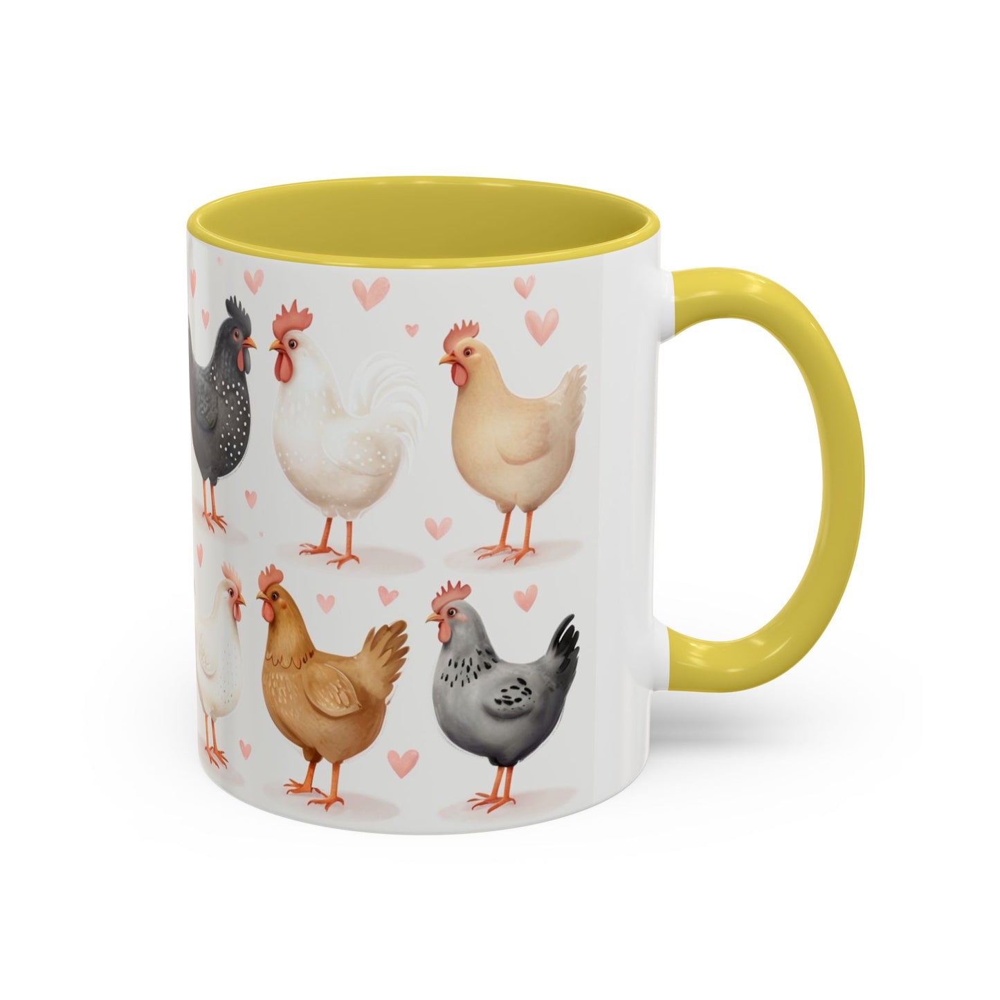 Valentines Chicken Lovers 11oz Ceramic Mug For Him, Her, Them, Child, Gift